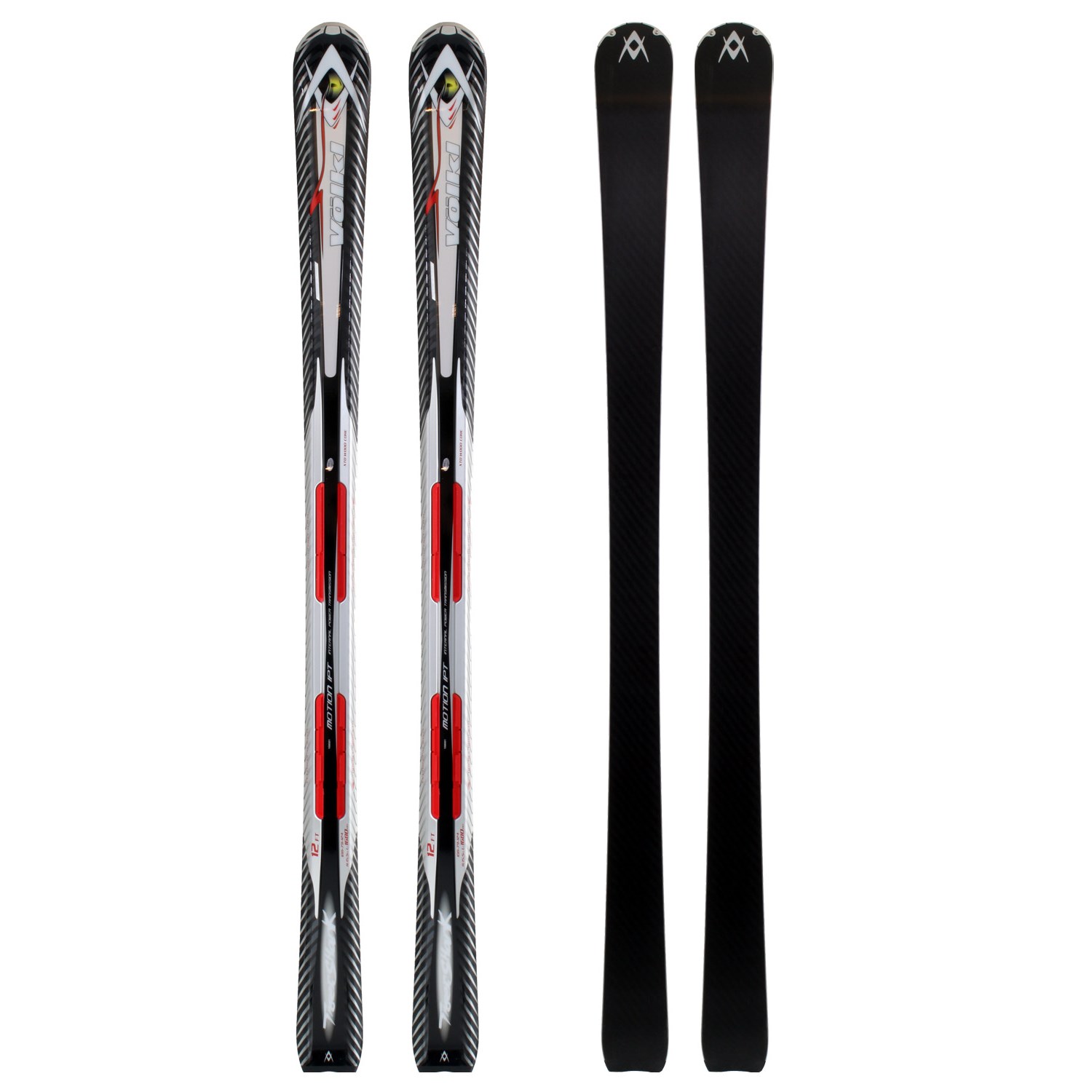 Volkl Tigershark 12 Foot Skis + iPT12.0 Piston Bindings 2009