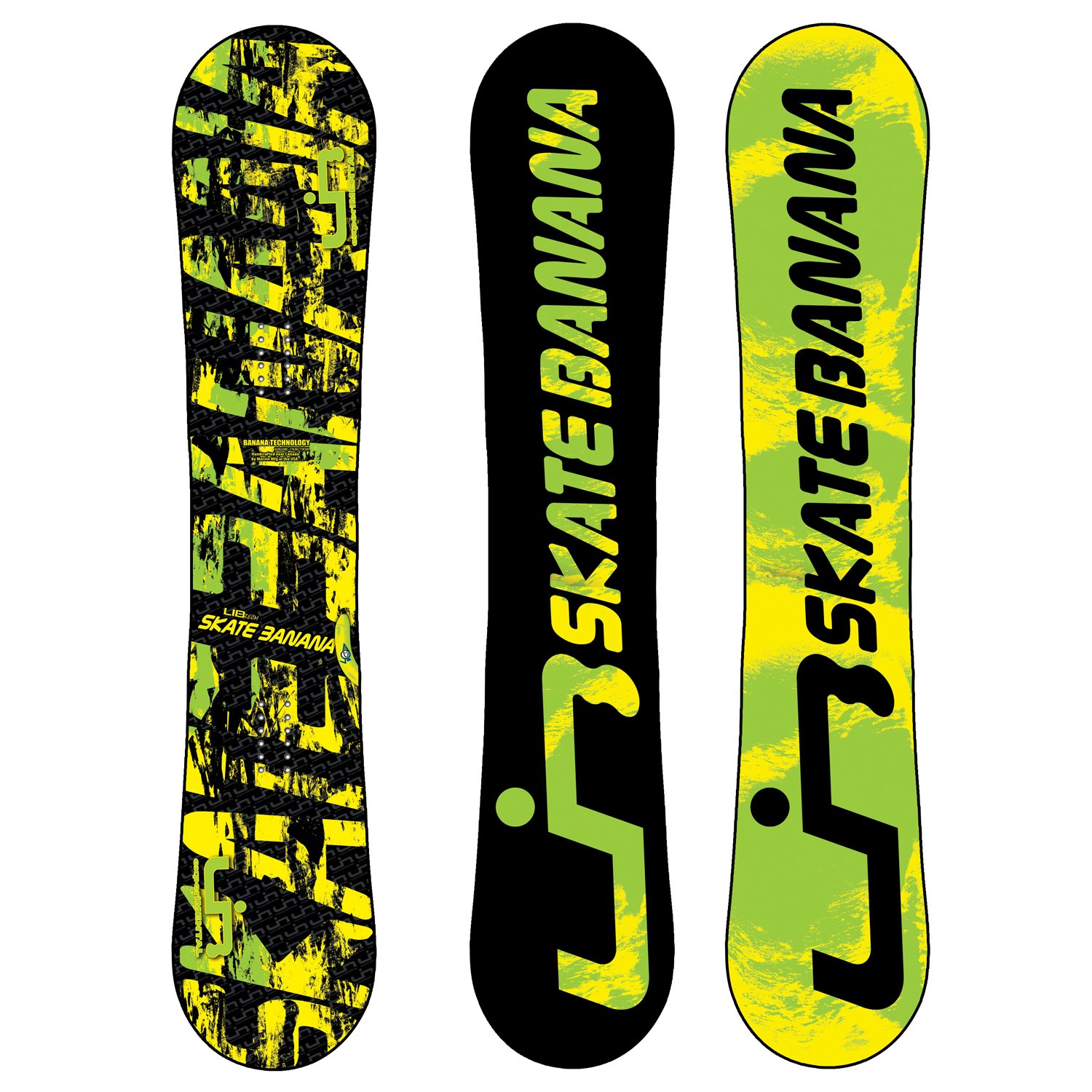 Maryanne Jones identificatie Fabel Lib Tech Skate Banana BTX Banana Rocker (Yellow/Green) Snowboard 2011 | evo