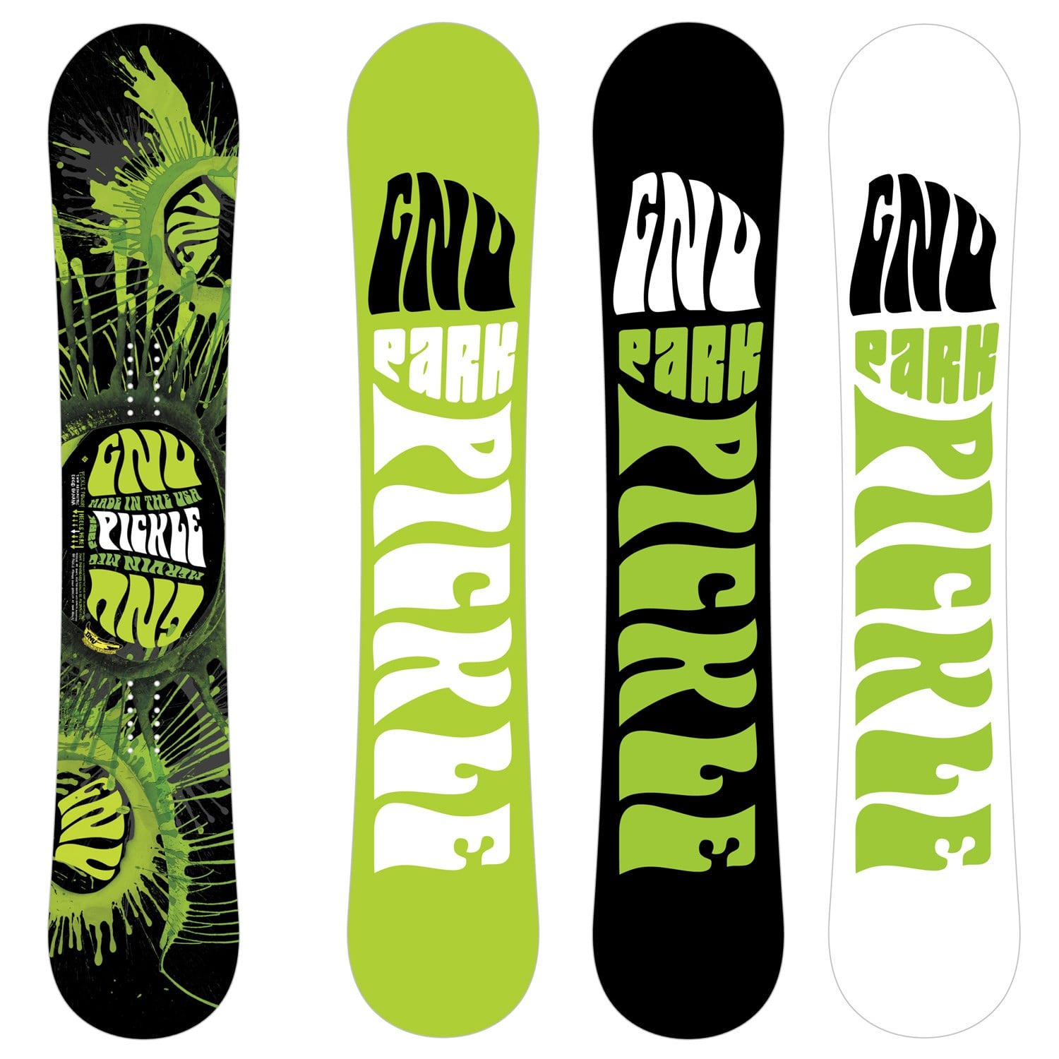 GNU Park Pickle BTX Wide Banana Rocker Snowboard 2011 | evo
