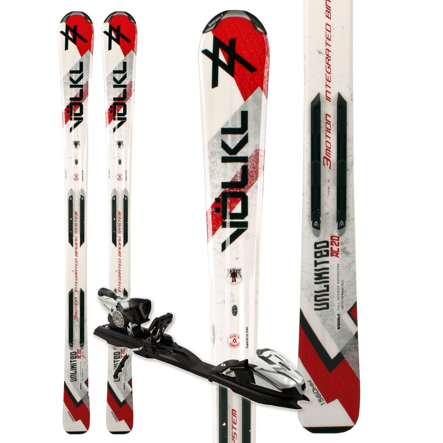 Volkl AC20 Skis + 3Motion 11.0 TC Bindings 2011 | evo