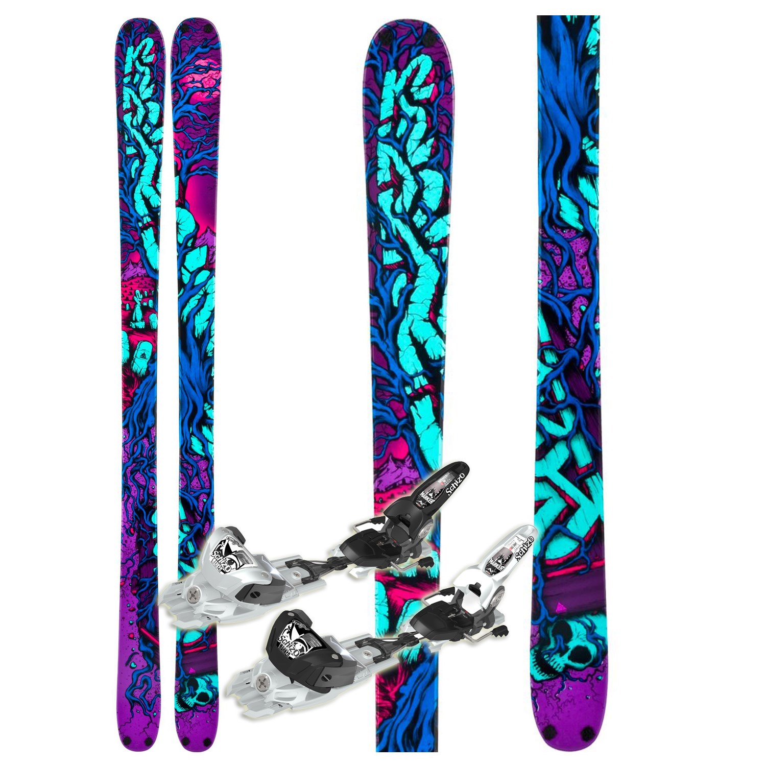 K2 Revival Skis + Marker Griffon Schizo Bindings 2011 | evo