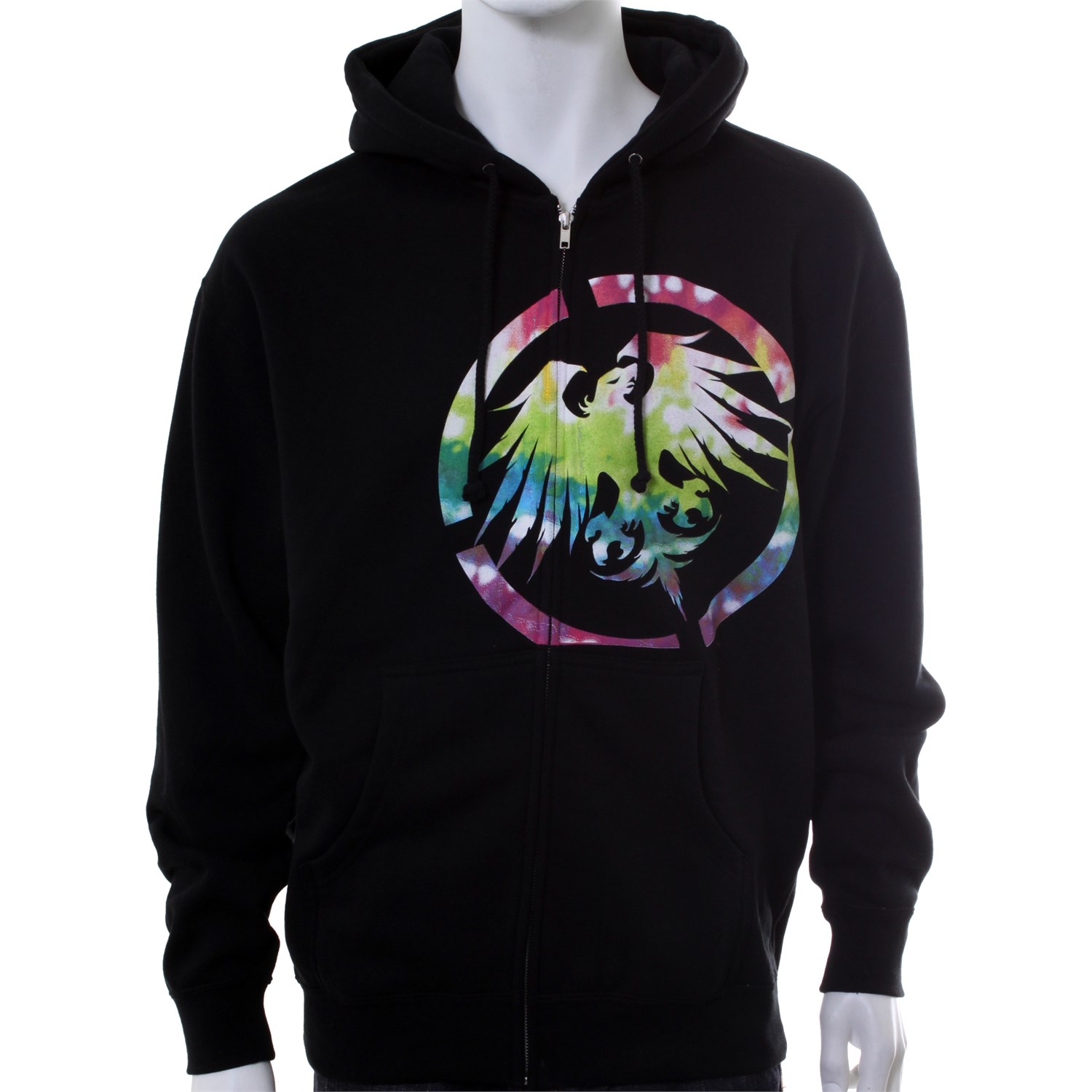 Never Summer Eagle Tie Dye Zip Hoodie Men s evo