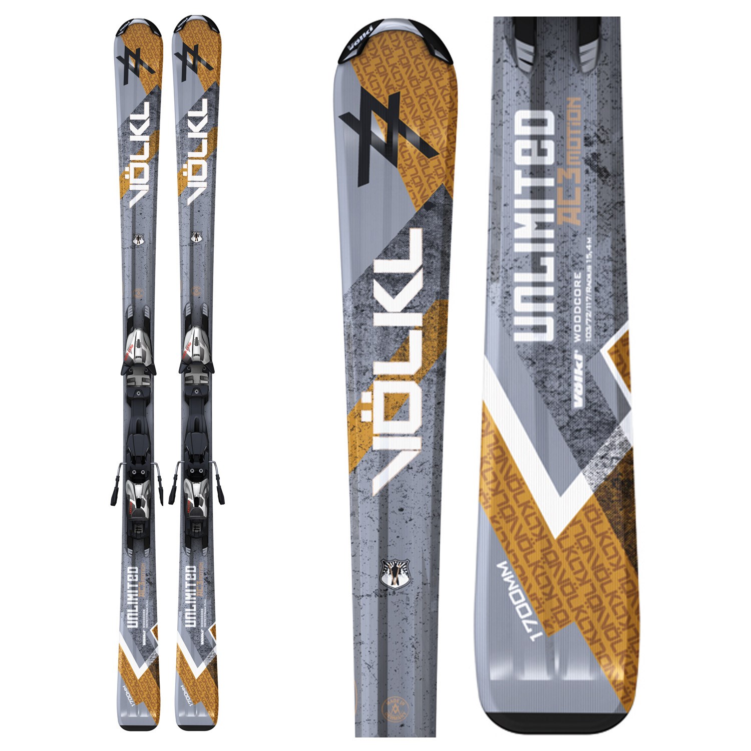 Volkl AC 3Motion Skis + 3Motion 10.0 Bindings 2011 | evo