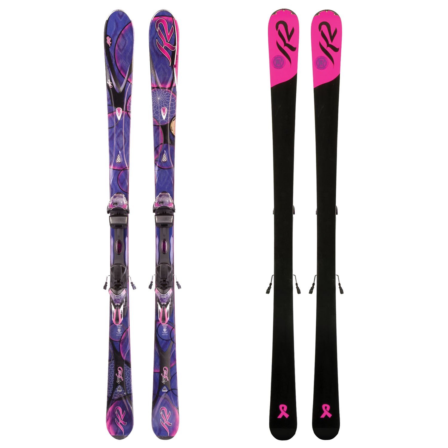 スキー 157 K2 SUPER FREE + MARKER BINDING K2 SuperFree Skis + Marker ERS 11.0 TC Bindings - Women's