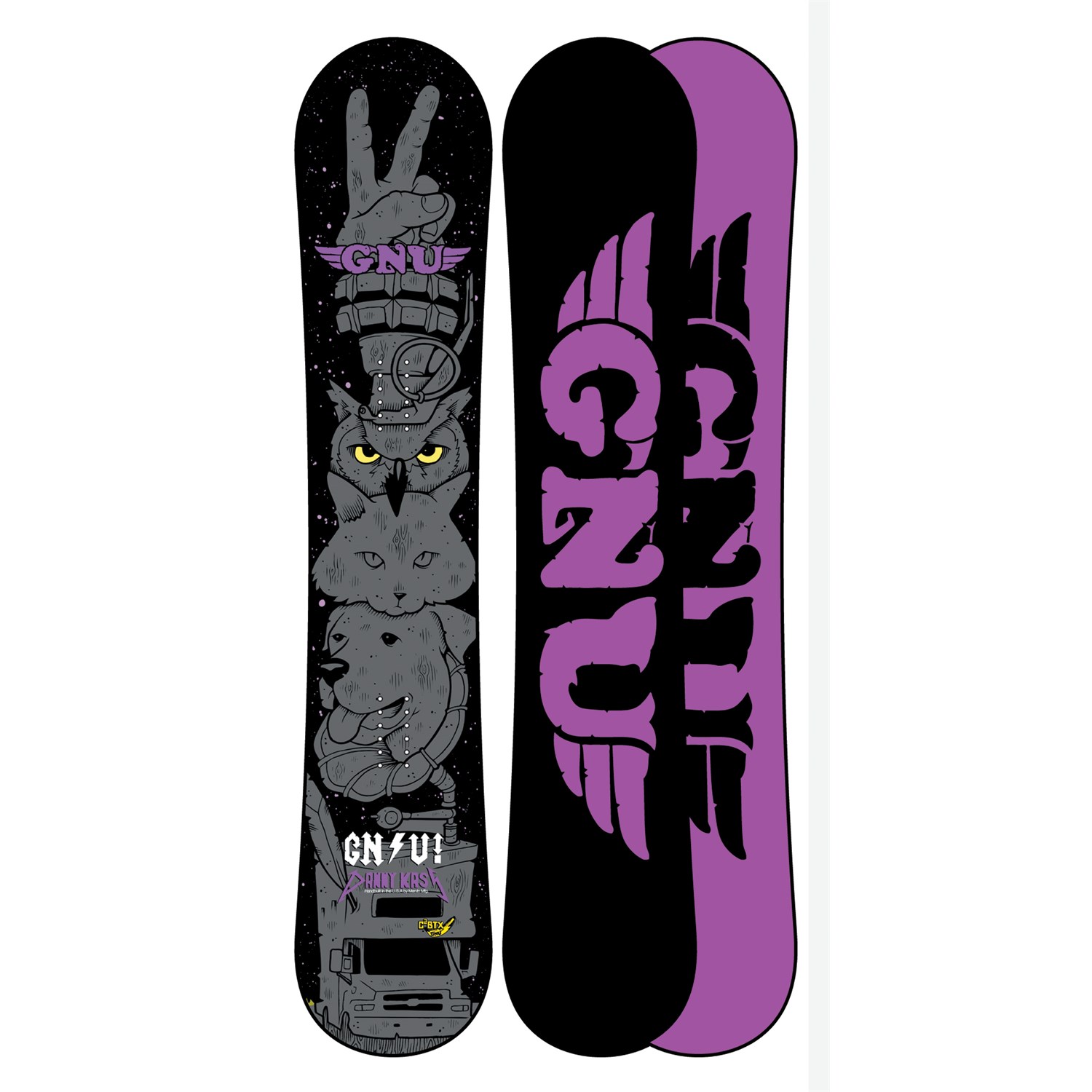 GNU snowboard skateboard Danny Kass 2001 Reaper Sticker Flawless New Old Stock 