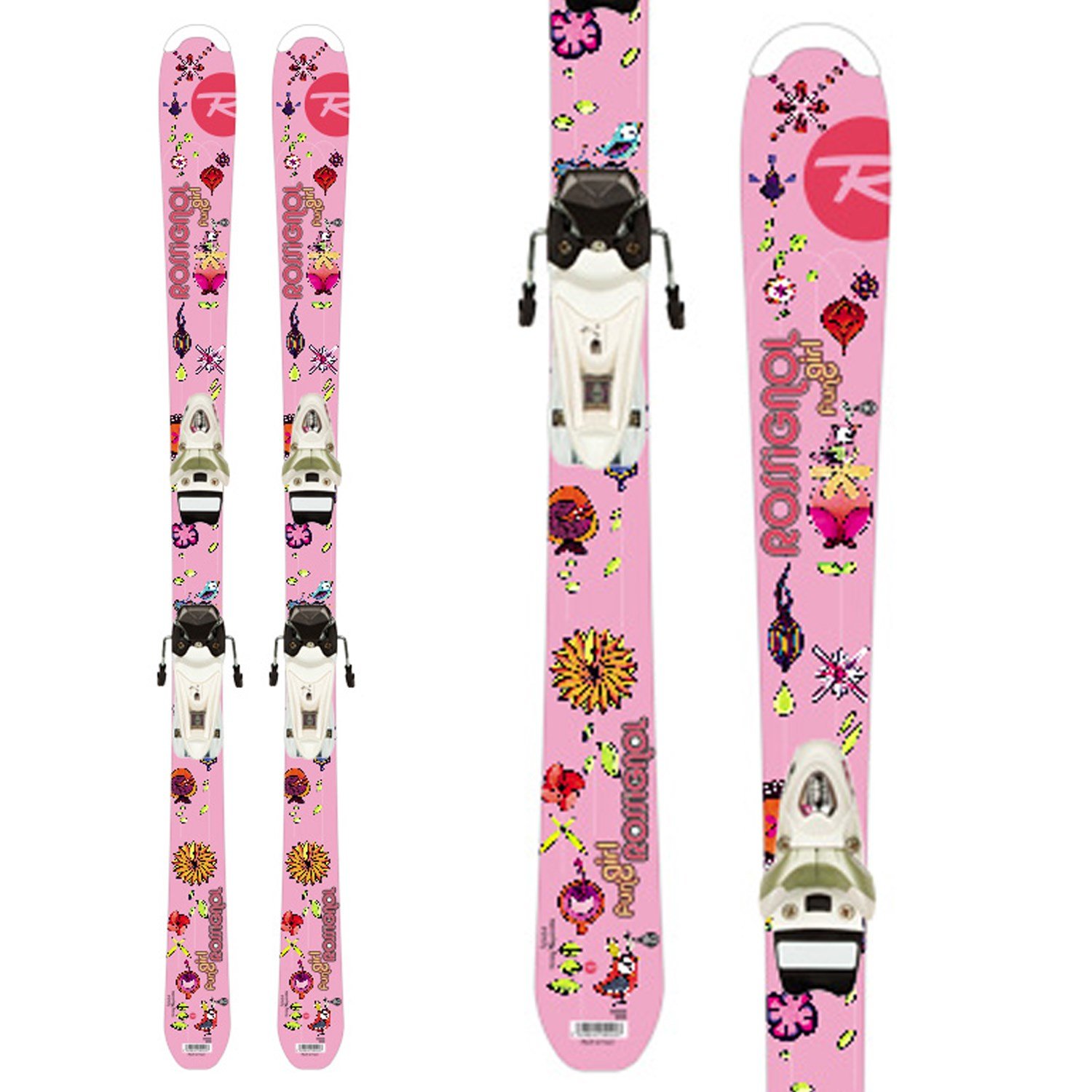 Rossignol Fun Girl Skis + Saphir 70 Bindings - Youth 2012 | evo