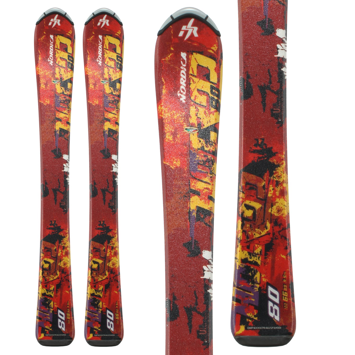 Nordica Hot Rod Kids Skis 130 cm Used 