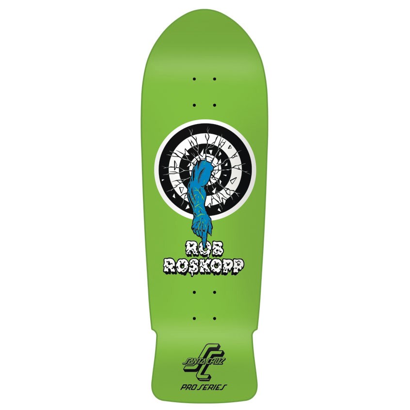 Santa Cruz Rob Target 1 Green Reissue Skateboard Deck evo