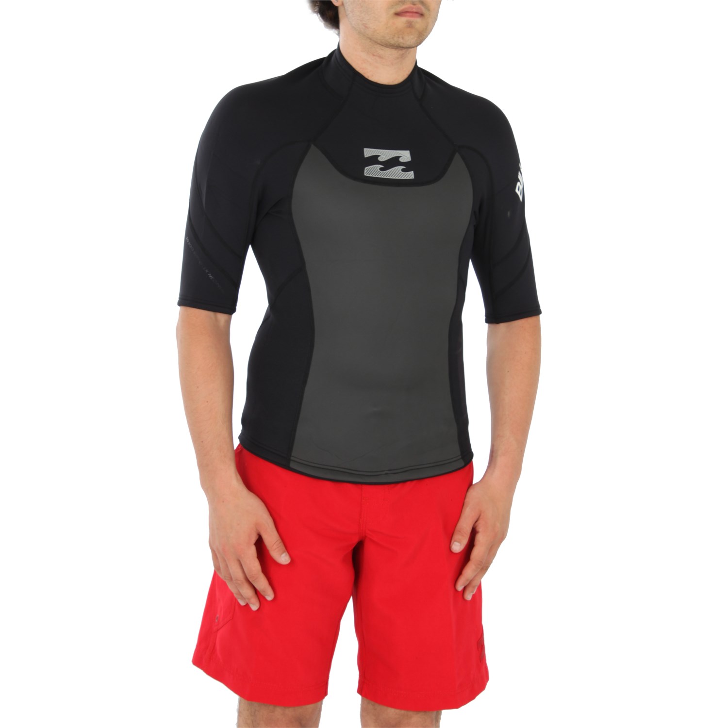 wetsuit top and shorts