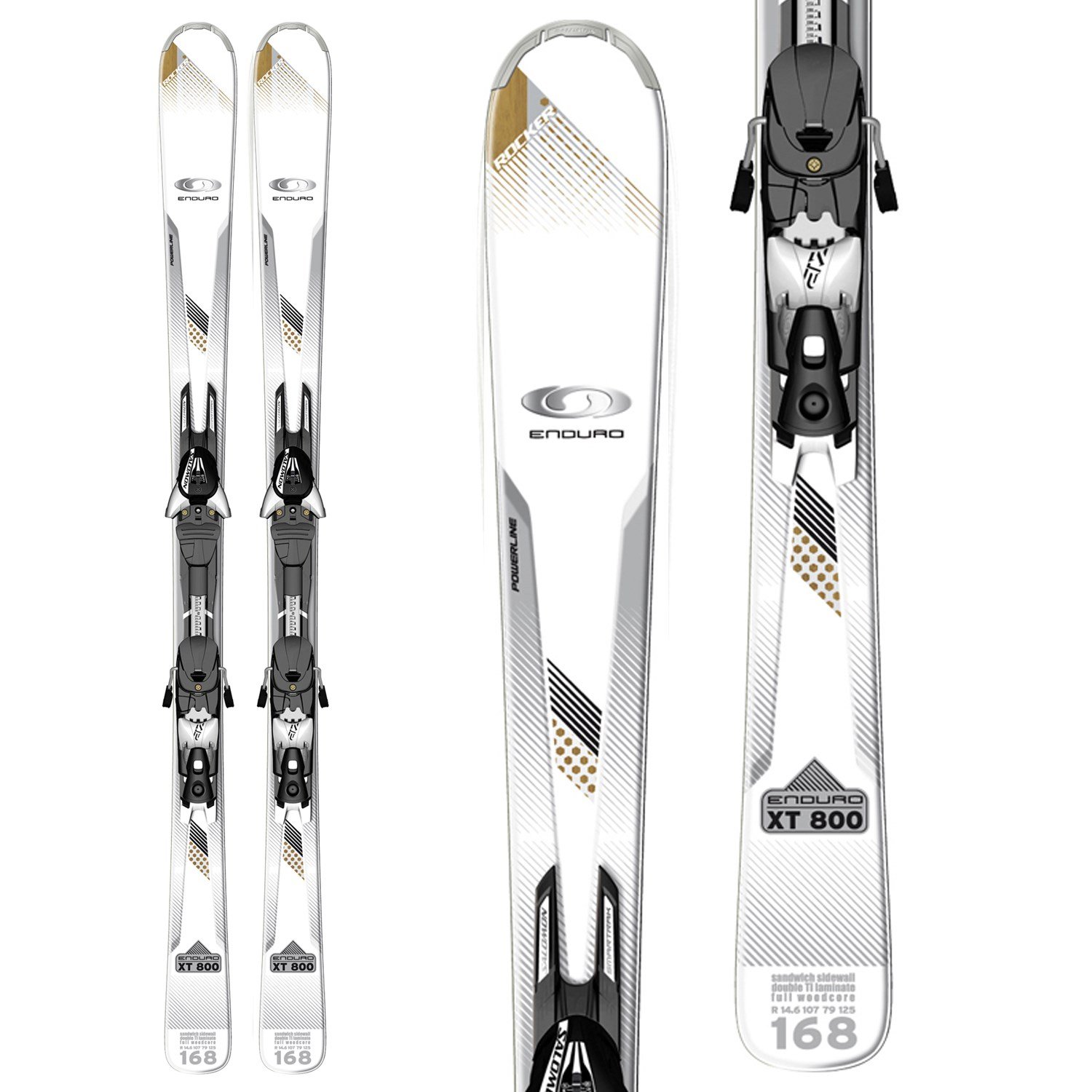 Salomon Enduro XT 800 Skis + Z12 Bindings 2012 | evo