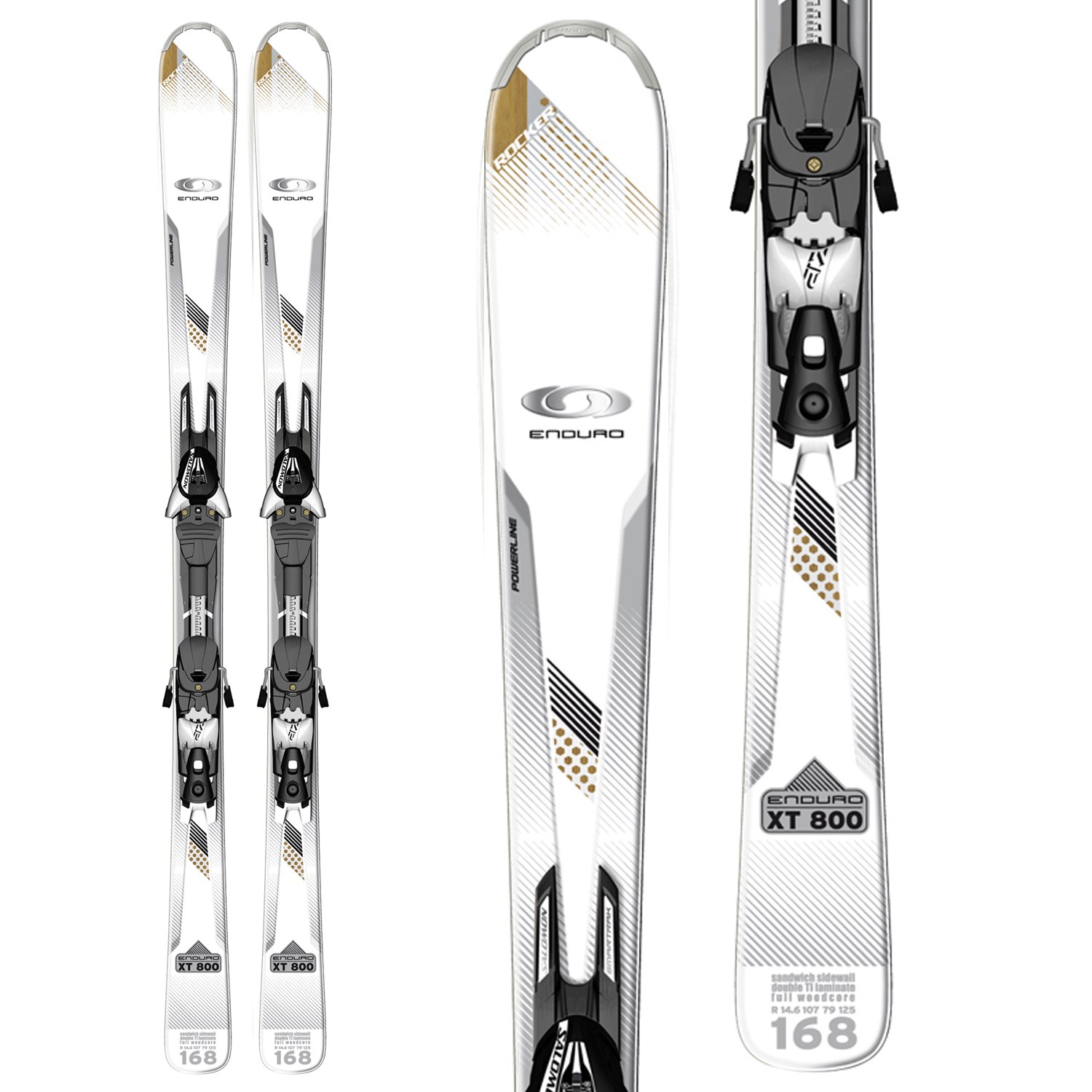 at donere Passende lighed Salomon Enduro XT 800 Skis + Z12 Bindings 2012 | evo