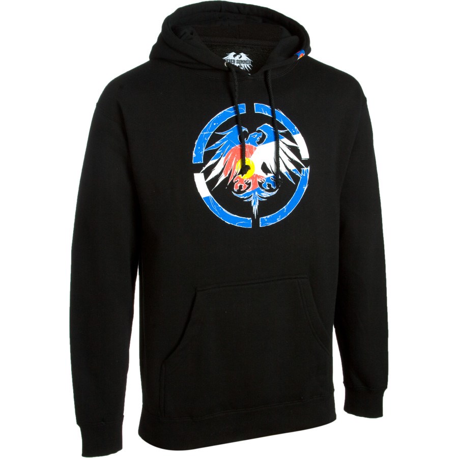 Never Summer Distressed Eagle Pullover Hoodie evo