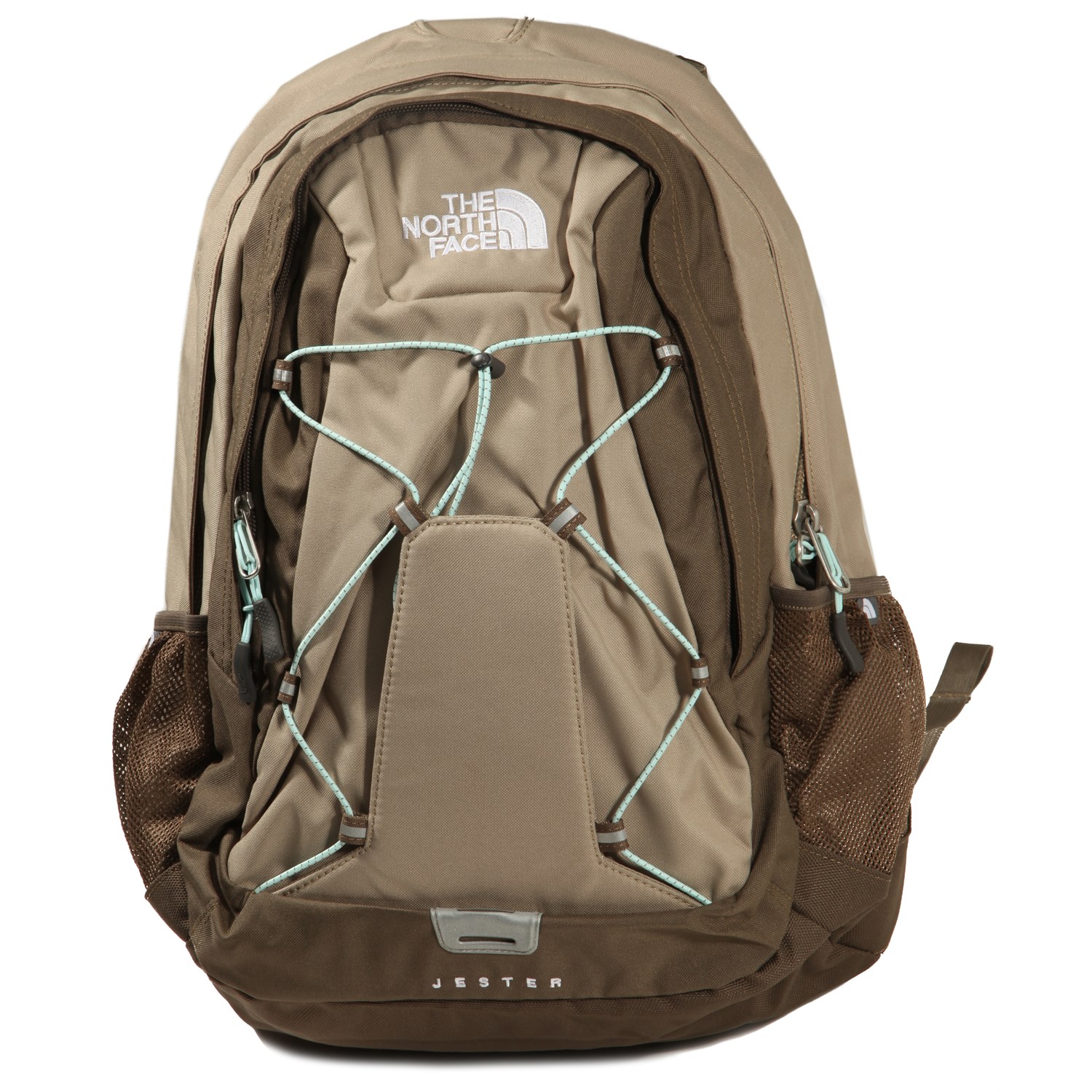 tan north face backpack