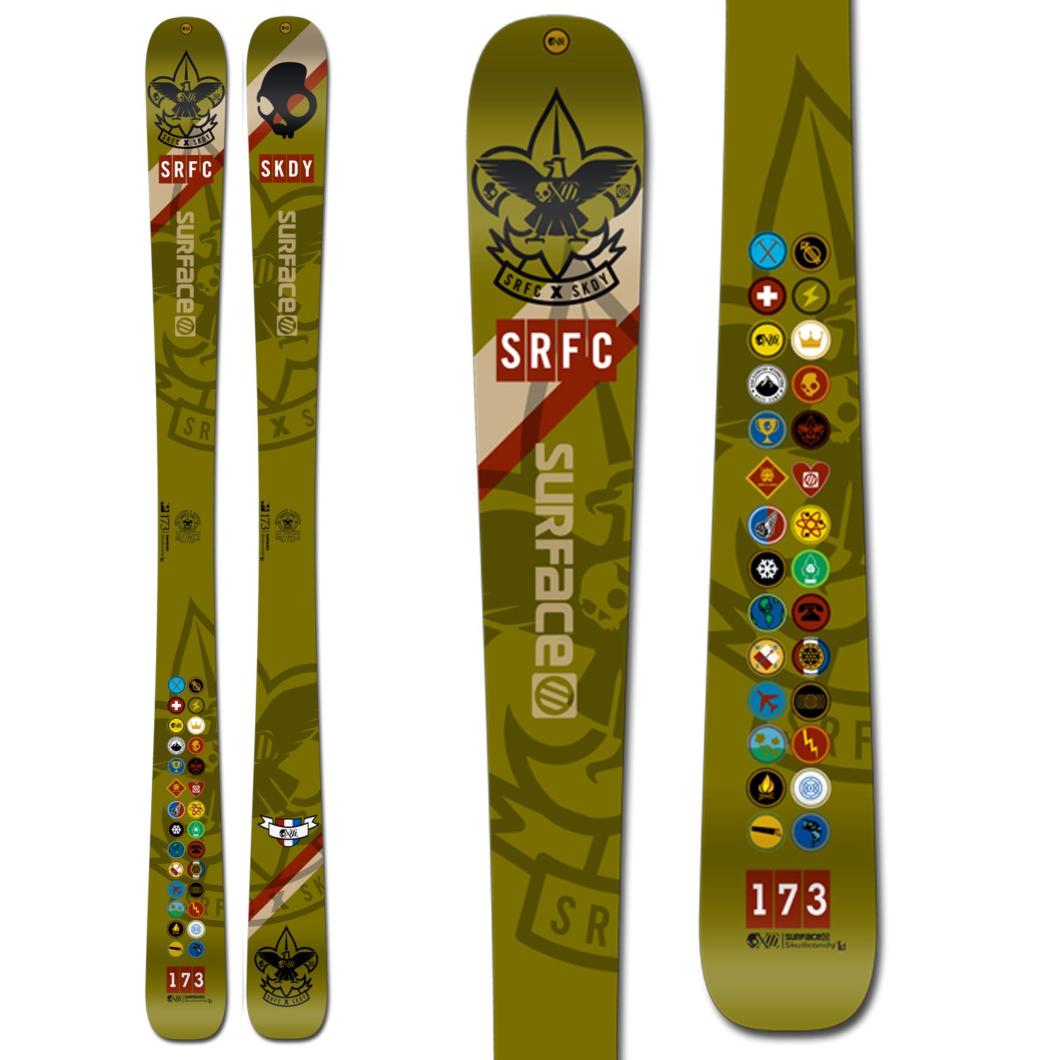 SURFACE スキー板 Surface Skullcandy One Time Skis 2013 | evo