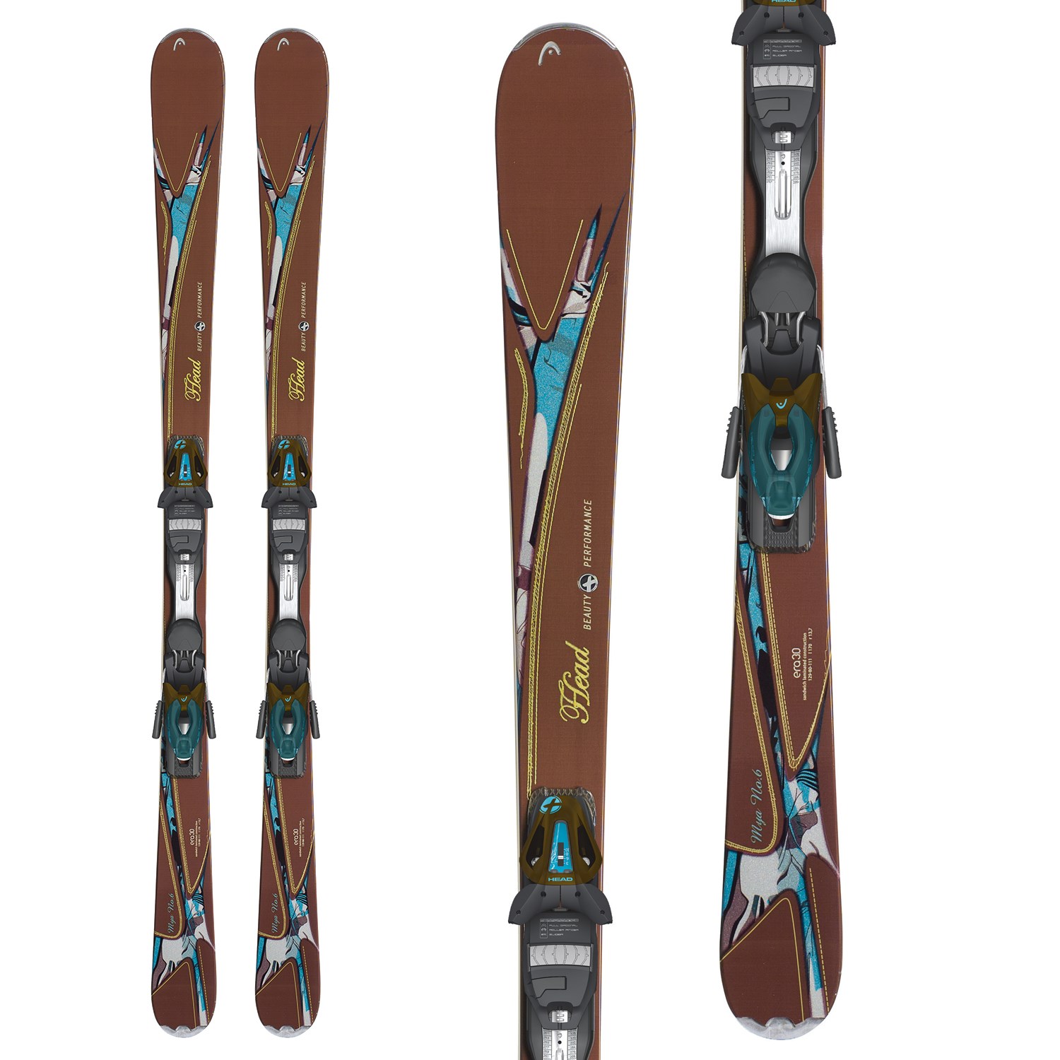 Head MYA No. 6 Skis + MYA 10 PR Bindings 2013 | evo