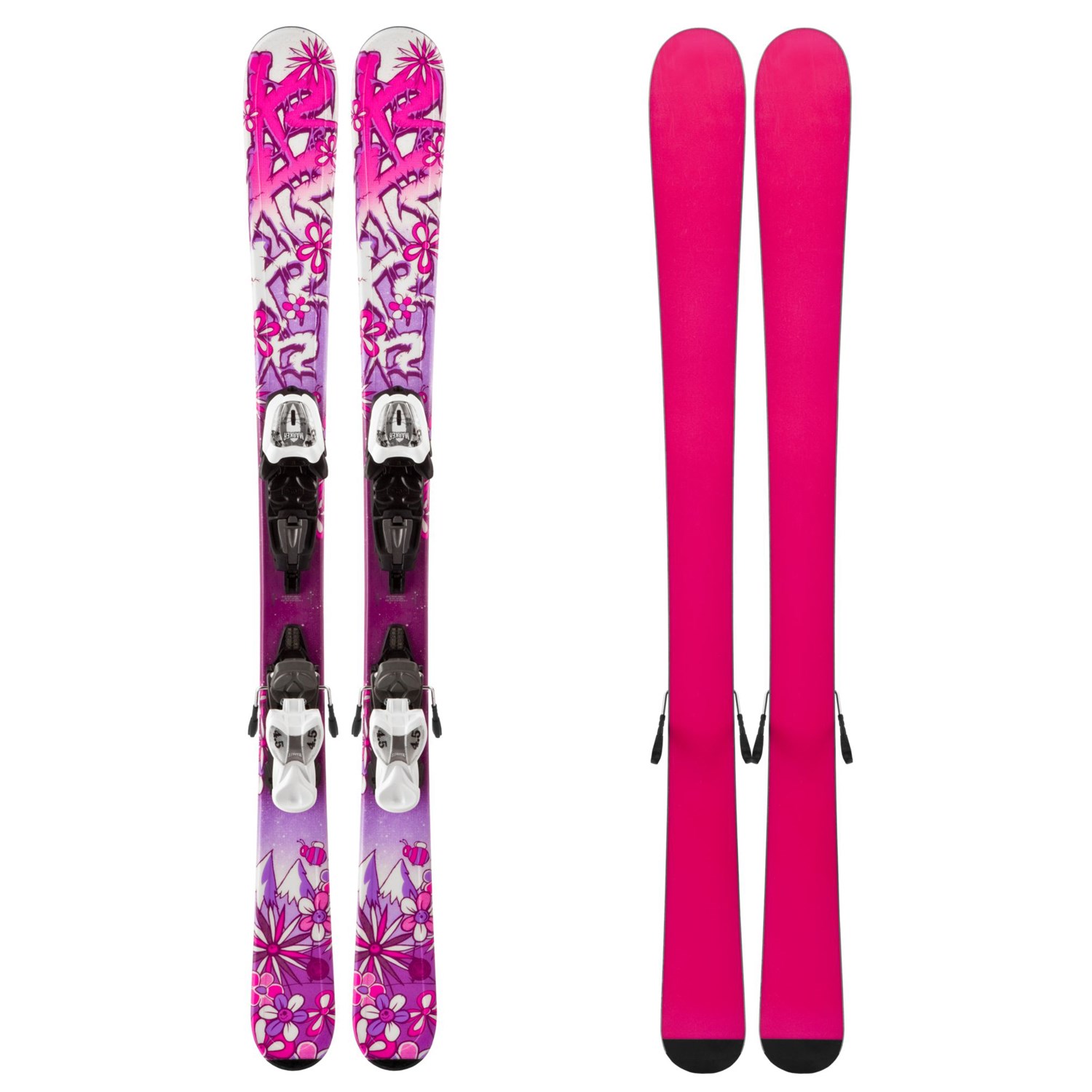 K2★USED美品★kidsスキー4点セット★LUV BUG 124cm K2 Luv Bug Skis + Fastrak2 4.5 Bindings - Girl's 2014 | evo