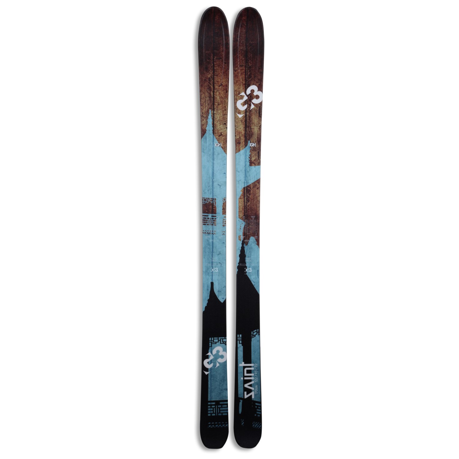 ジースリー G3 Saint 177cm センター93mm テック ビンディング ion10 TLT TECH バックカントリー 山スキー アウトドア ジースリー G3 Saint 177cm センター93mm テック ビンディング