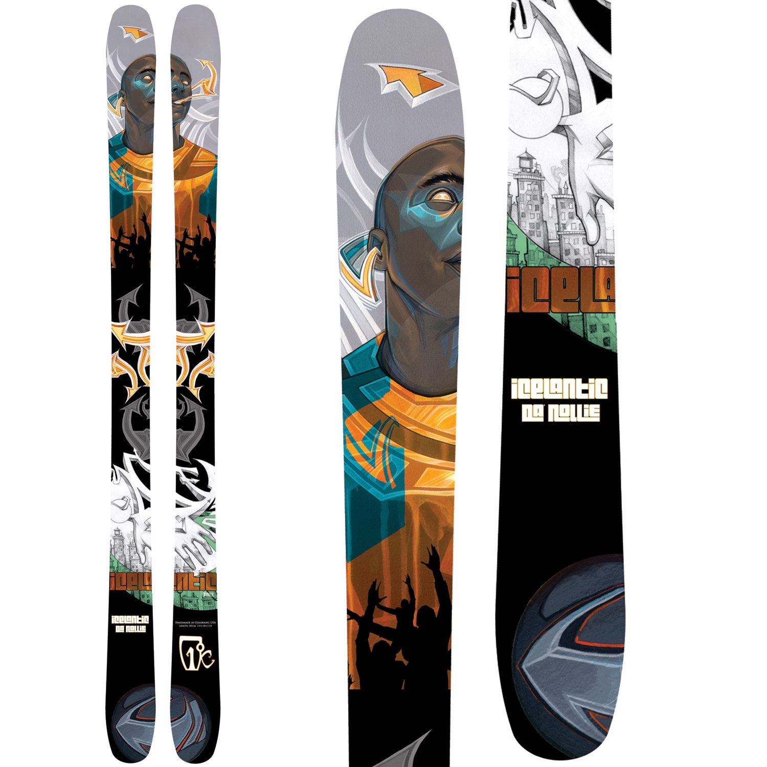 スキー ICELANTIC Sadapro117+TYROLI Attack11DEMO Icelantic Saba Pro 117 Skis 2026 | evo