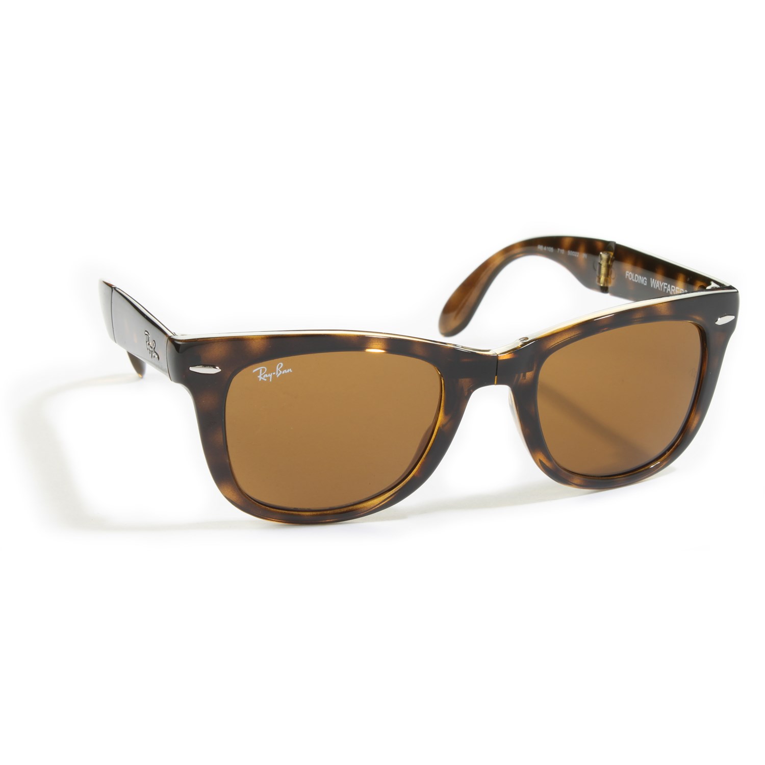 ray ban rb 4105 folding wayfarer sunglasses front