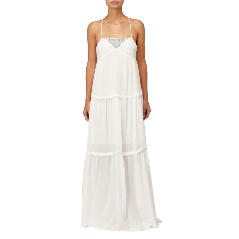 White Strapless Maxi Dress Quiksilver Women s