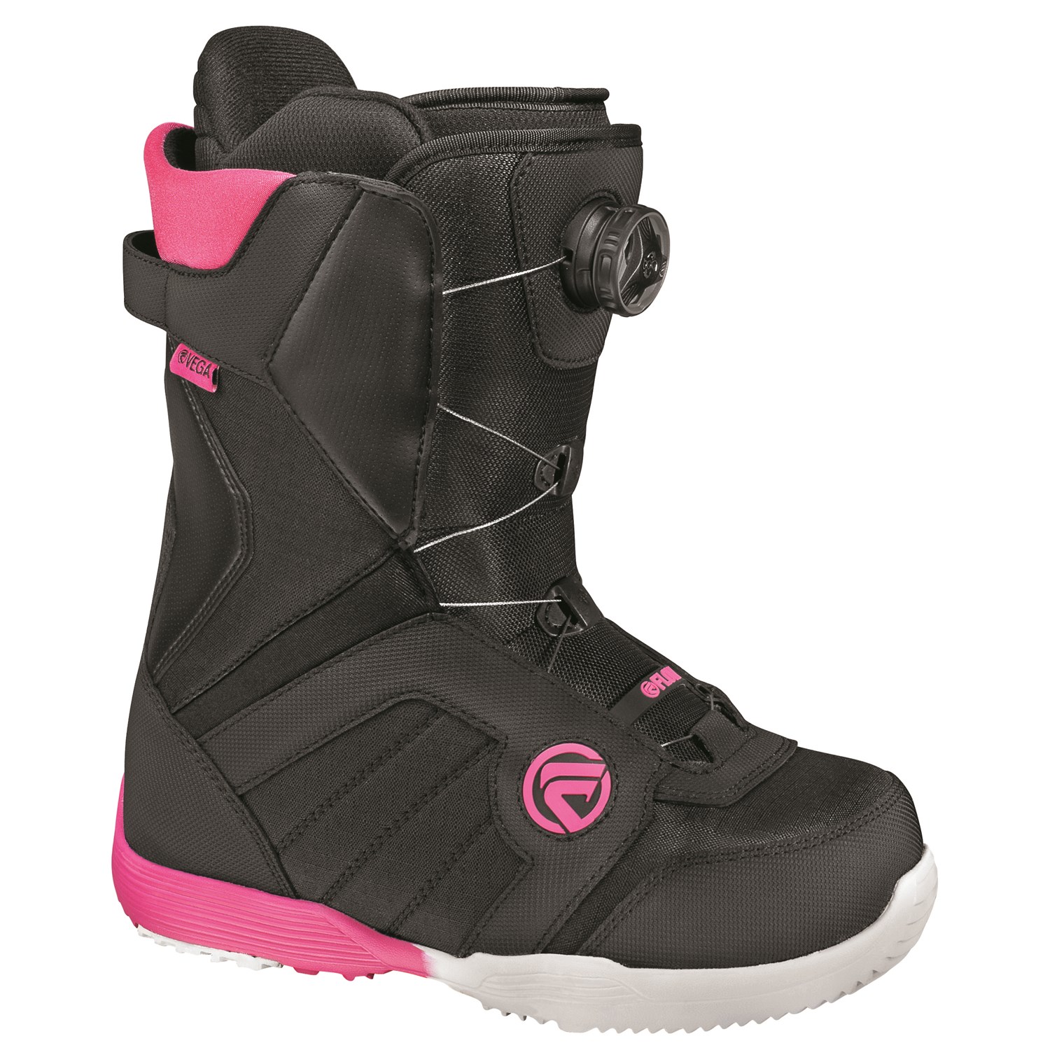 Flow Womens Snowboard Boots Vega BOA Sample 2014 Black UK 4.5 