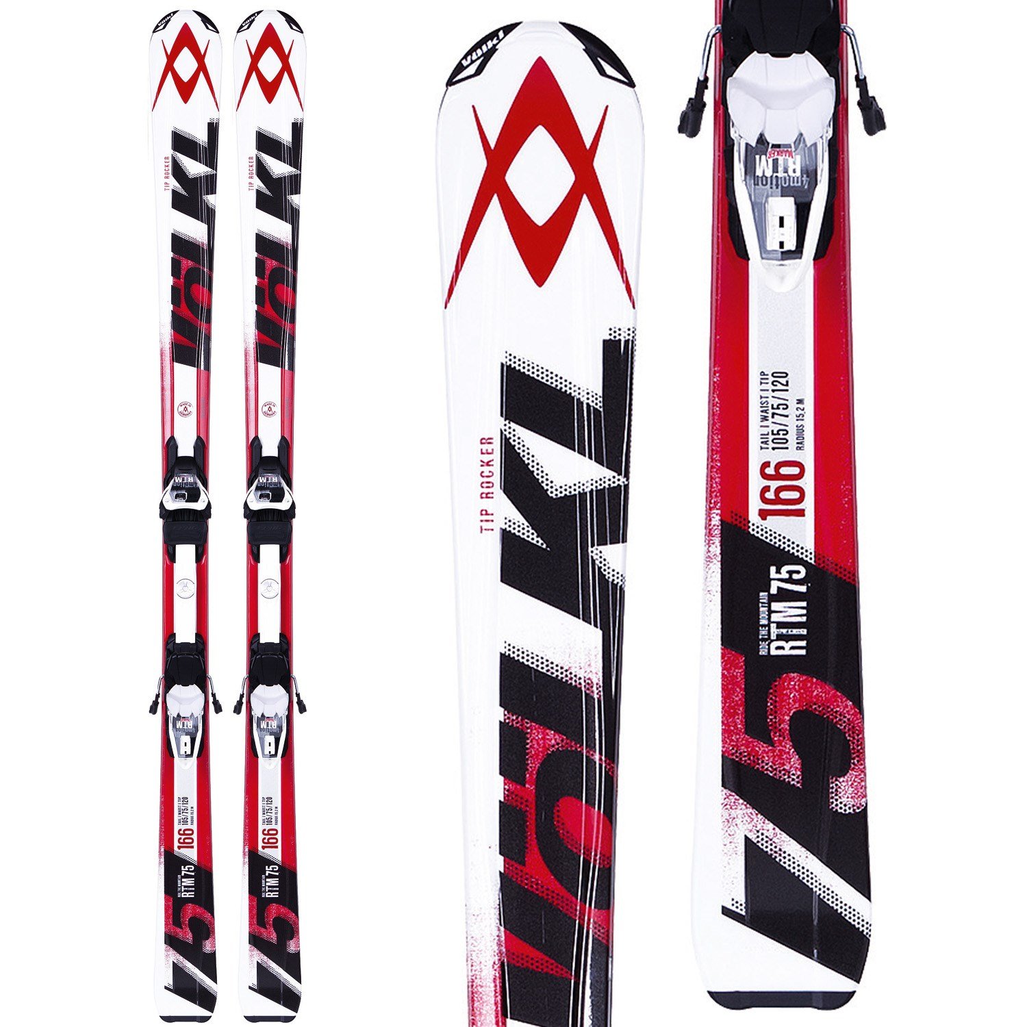 Details about   Volkl RTM Jr Skis & Marker 4.5 Bindings Tuned Waxed  80,90,100,110 cm Kids Youth 