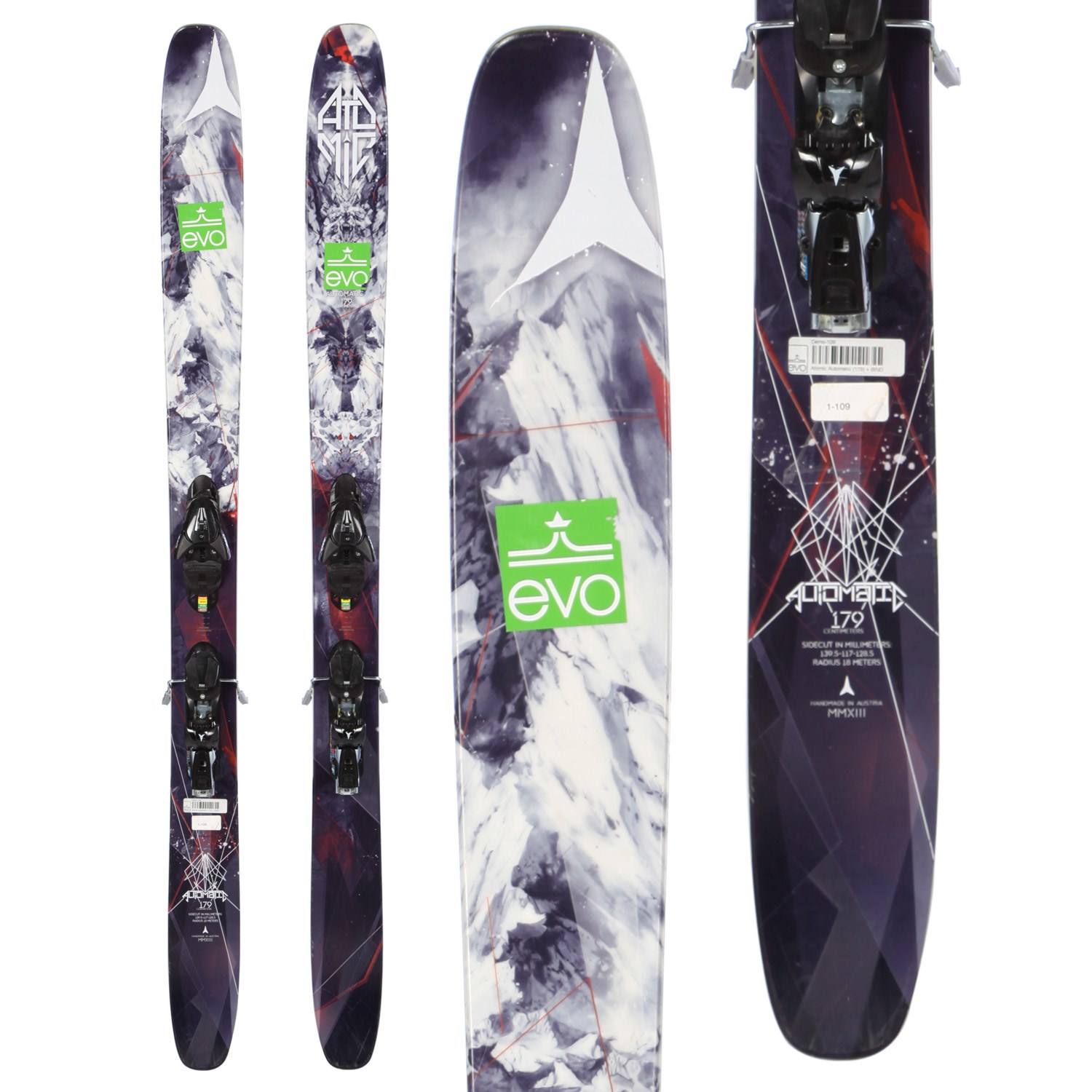 Atomic Automatic Skis + FFG 12 Demo Bindings - Used 2014 - Used | evo