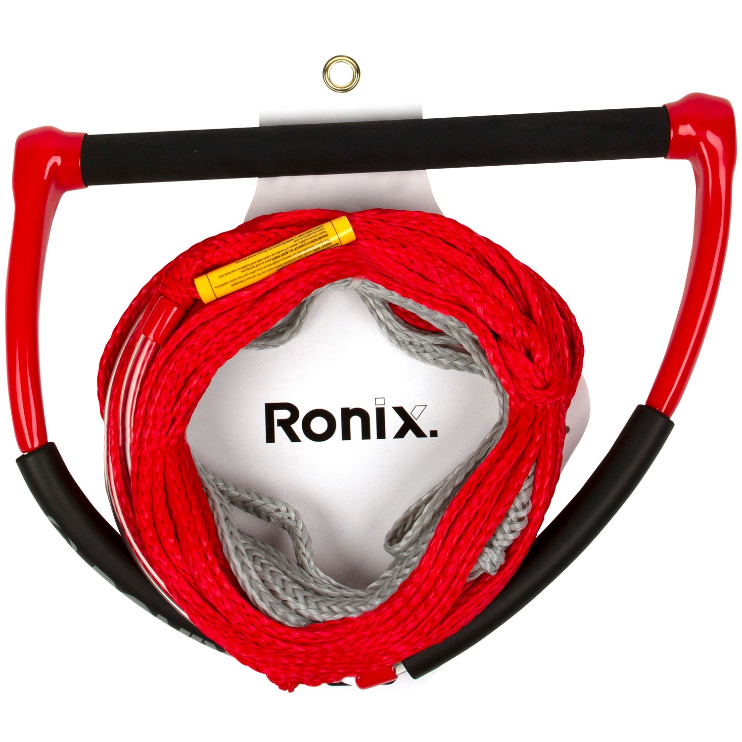 スタイリッシュシンプル Ronix コンボ 5.0 ハイドグリップ ウェイクボードハンドル 直径1.15インチ 80フィートR6ロープ付き イエロー並行輸入 