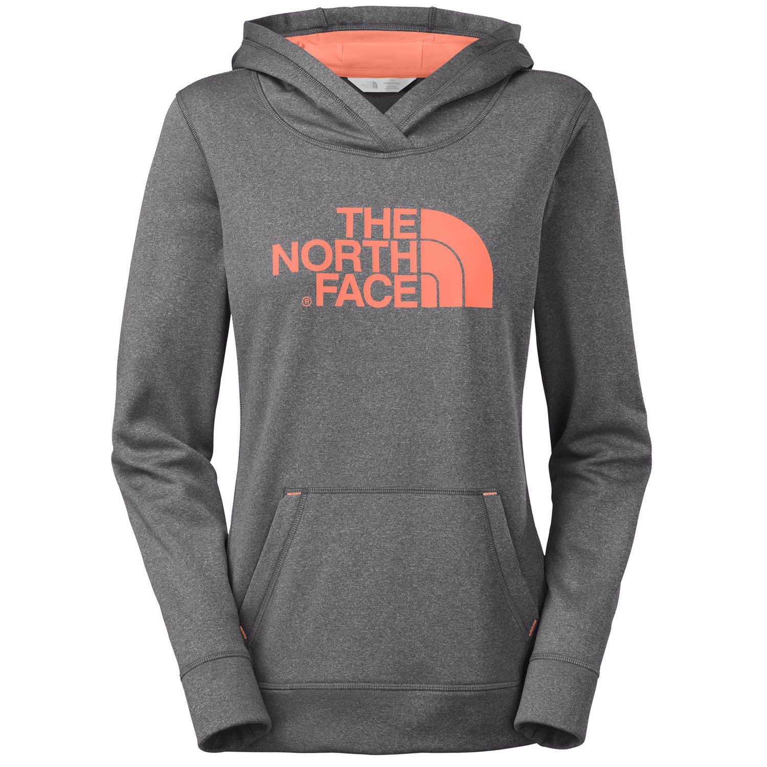 womens north face hoodie grey