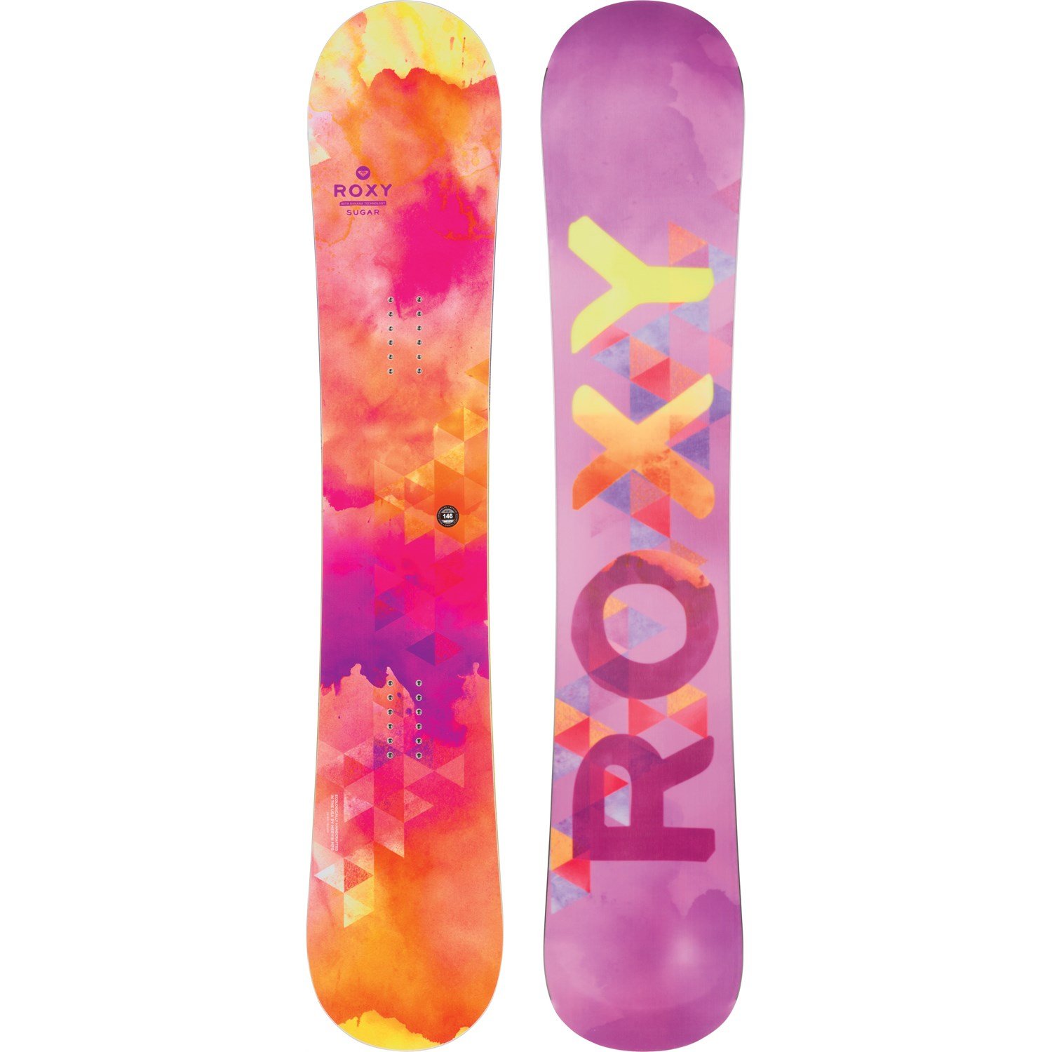Zwitsers mengen Dijk Roxy Sugar Banana Watercolor Snowboard - Women's 2015 | evo