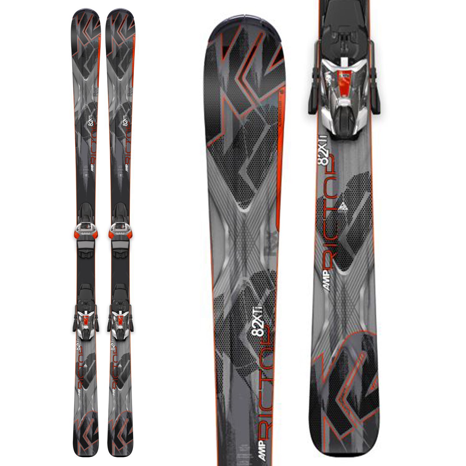 K2 AMP Rictor 82 XTi Skis + MXC 12 Bindings 2015 | evo