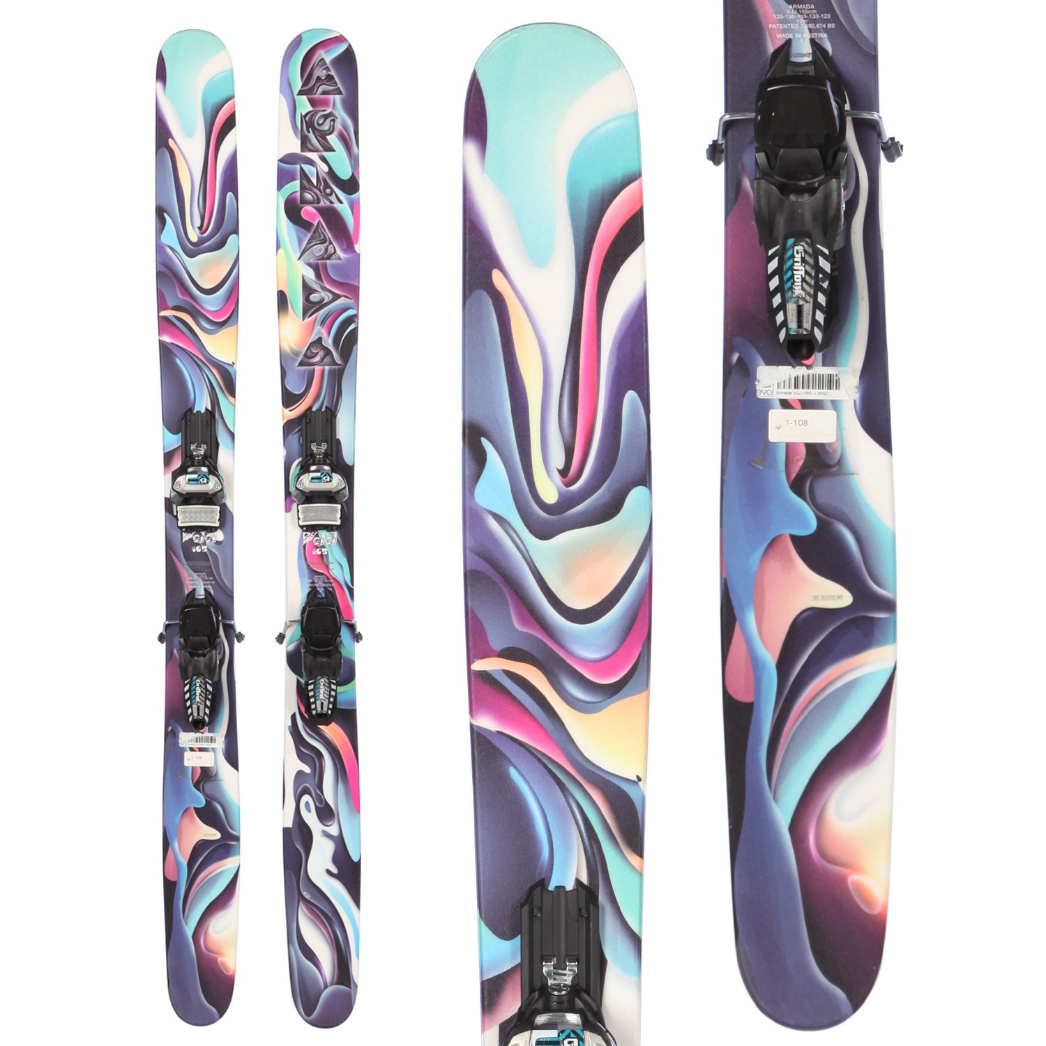 Armada VJJ Skis Marker Griffon Demo Bindings Used Women s