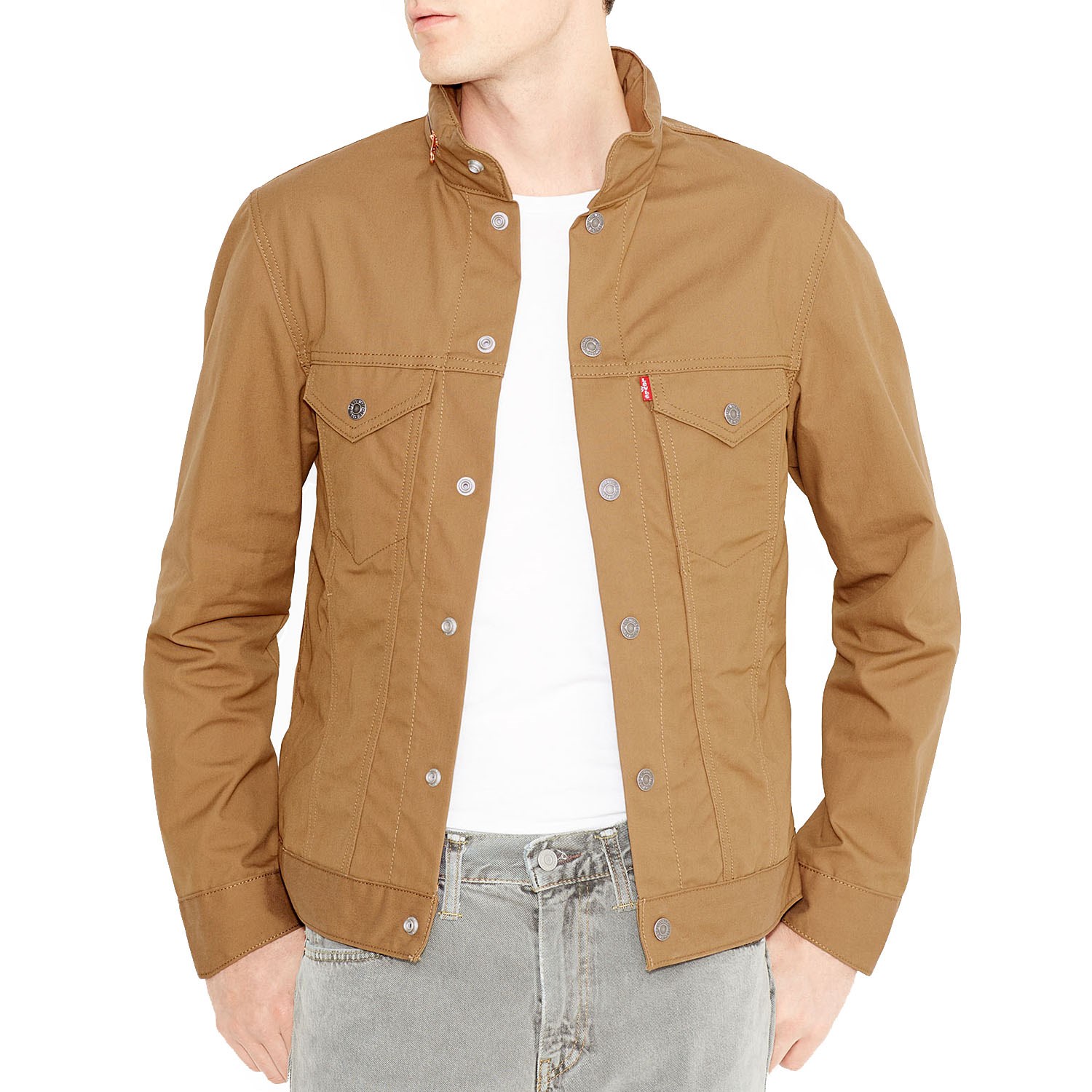 Levi's Lined Canvas Trucker Jacket in Yellow for Men | Lyst Canada