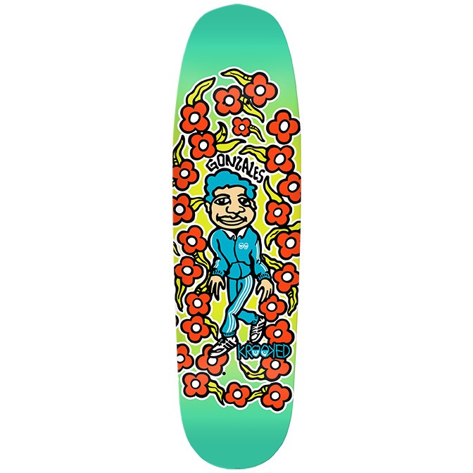 Krooked Gonz Sweatpants 11 8.7 Kraken Shape Skateboard Deck | evo