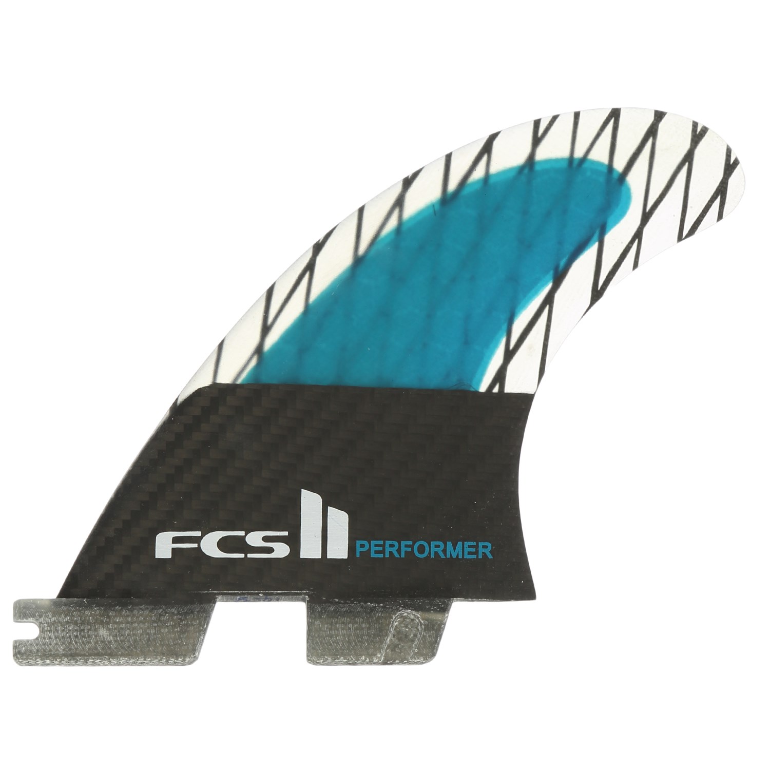FCS II Performer PC Carbon Medium Tri Fin Set
