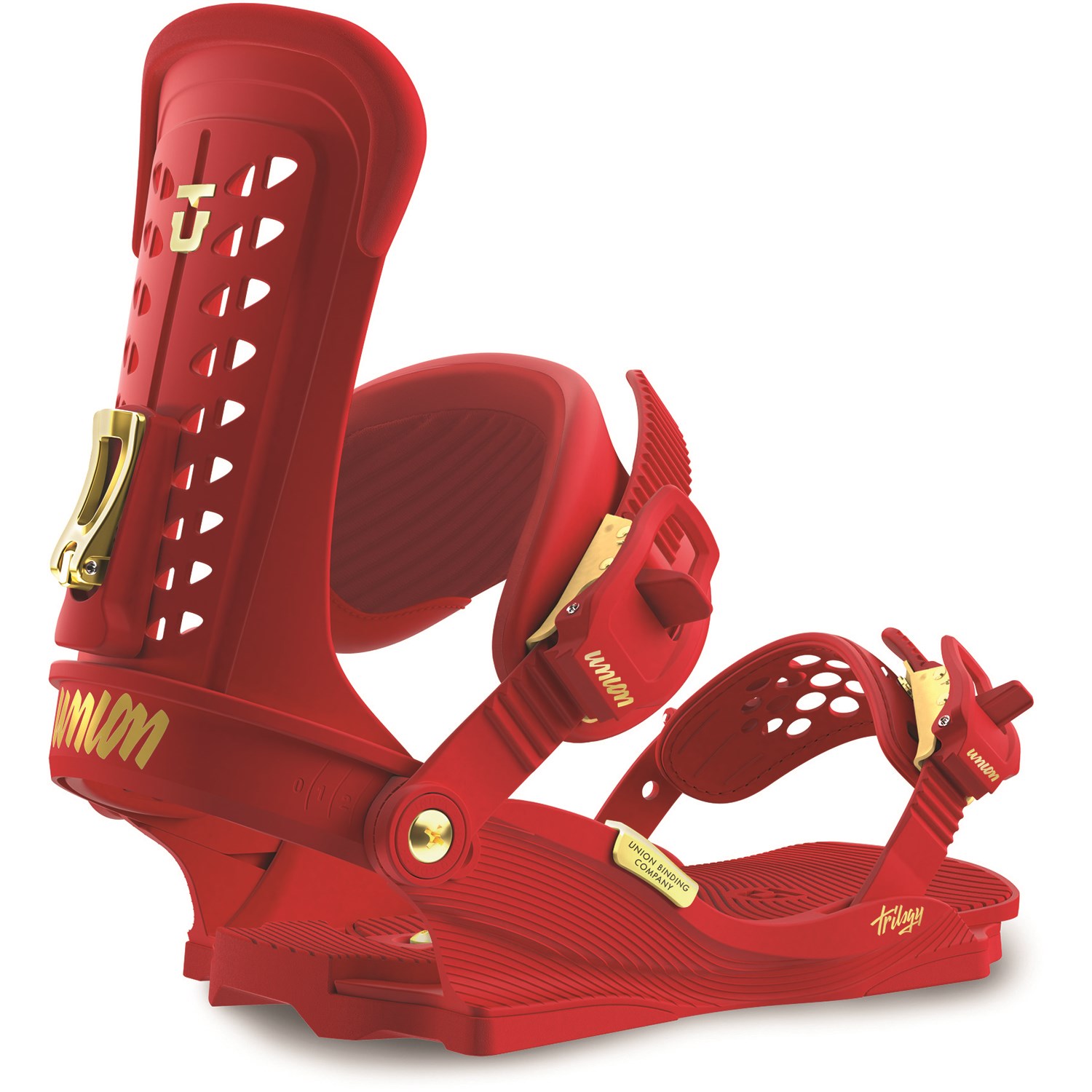 red snowboard bindings