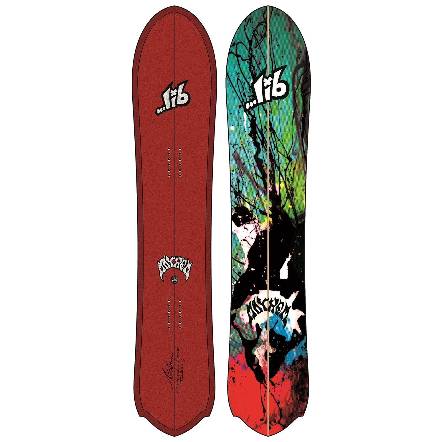 LIB TECH Snowboard STICKER Decal NEW Red 