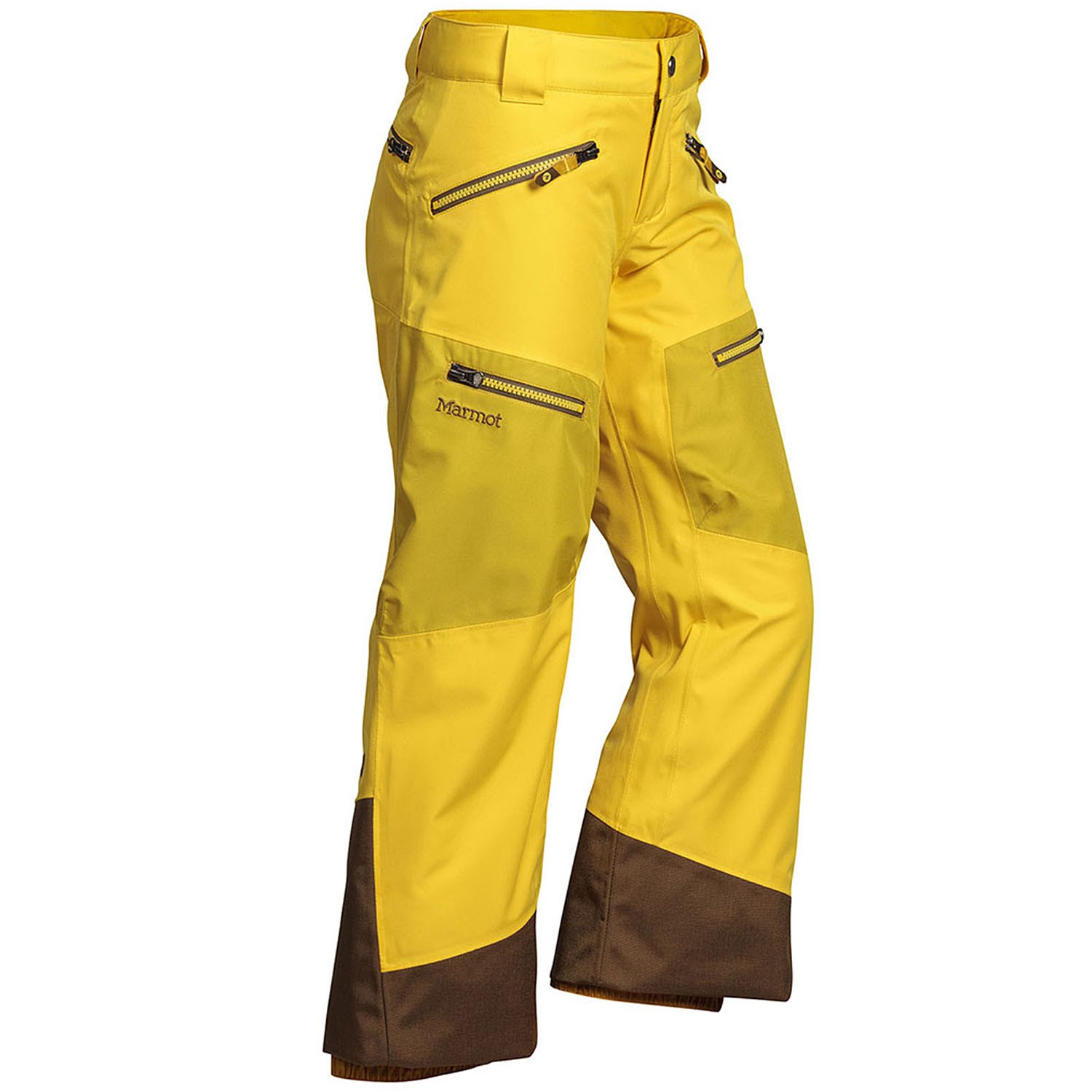 mustard ski pants