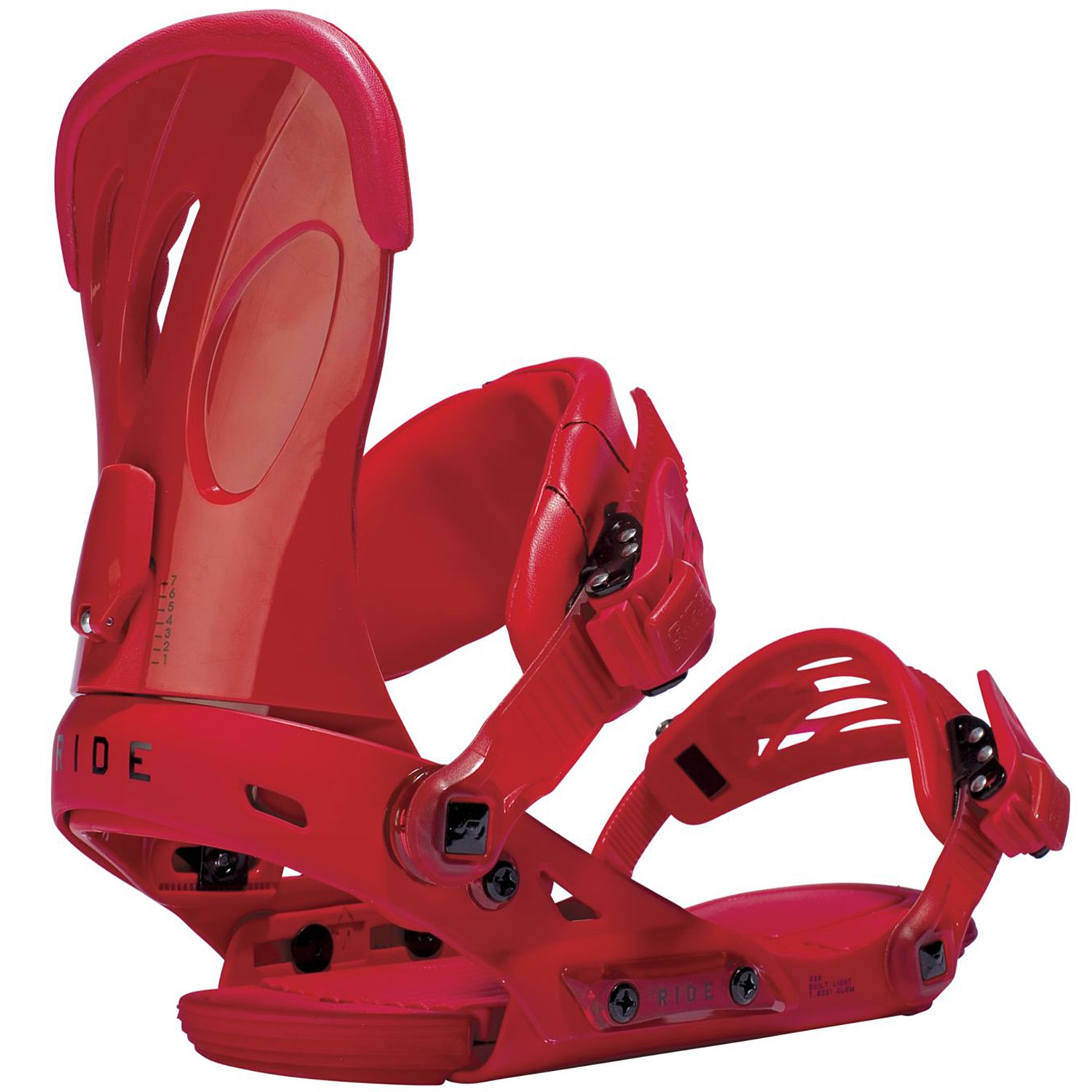 red snowboard bindings
