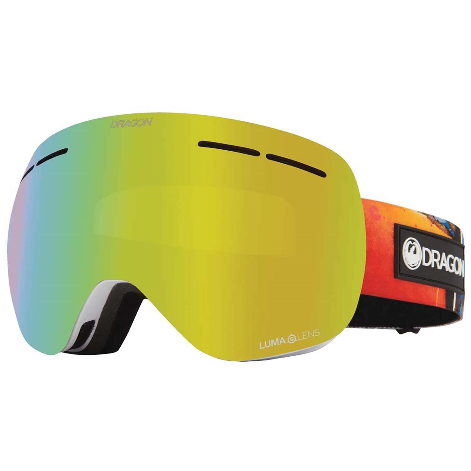Dragon Alliance X1 Ski Goggles Stack blue steel Yellow/red Ionized  NEW 