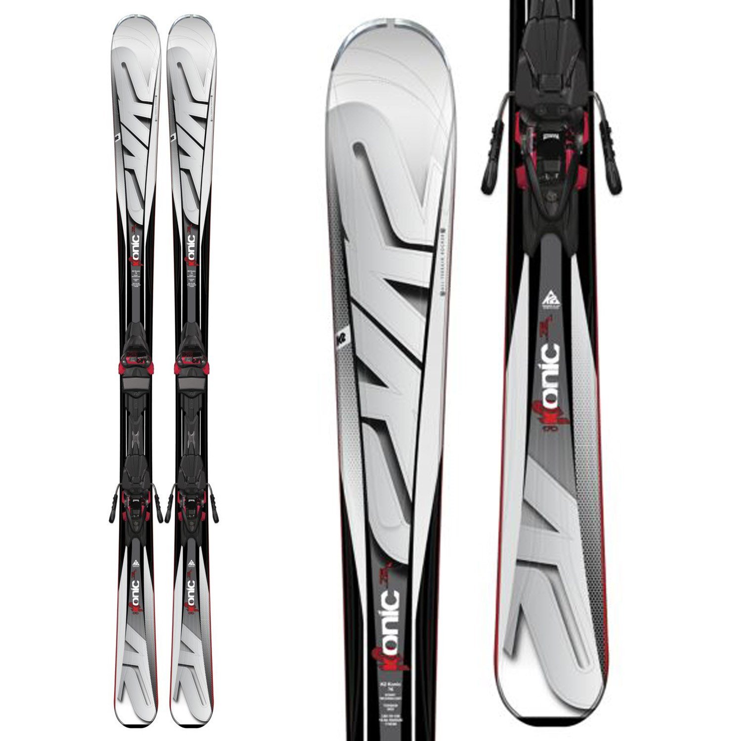 K2 Konic 76 Skis + M3 10 Bindings 2016 | evo