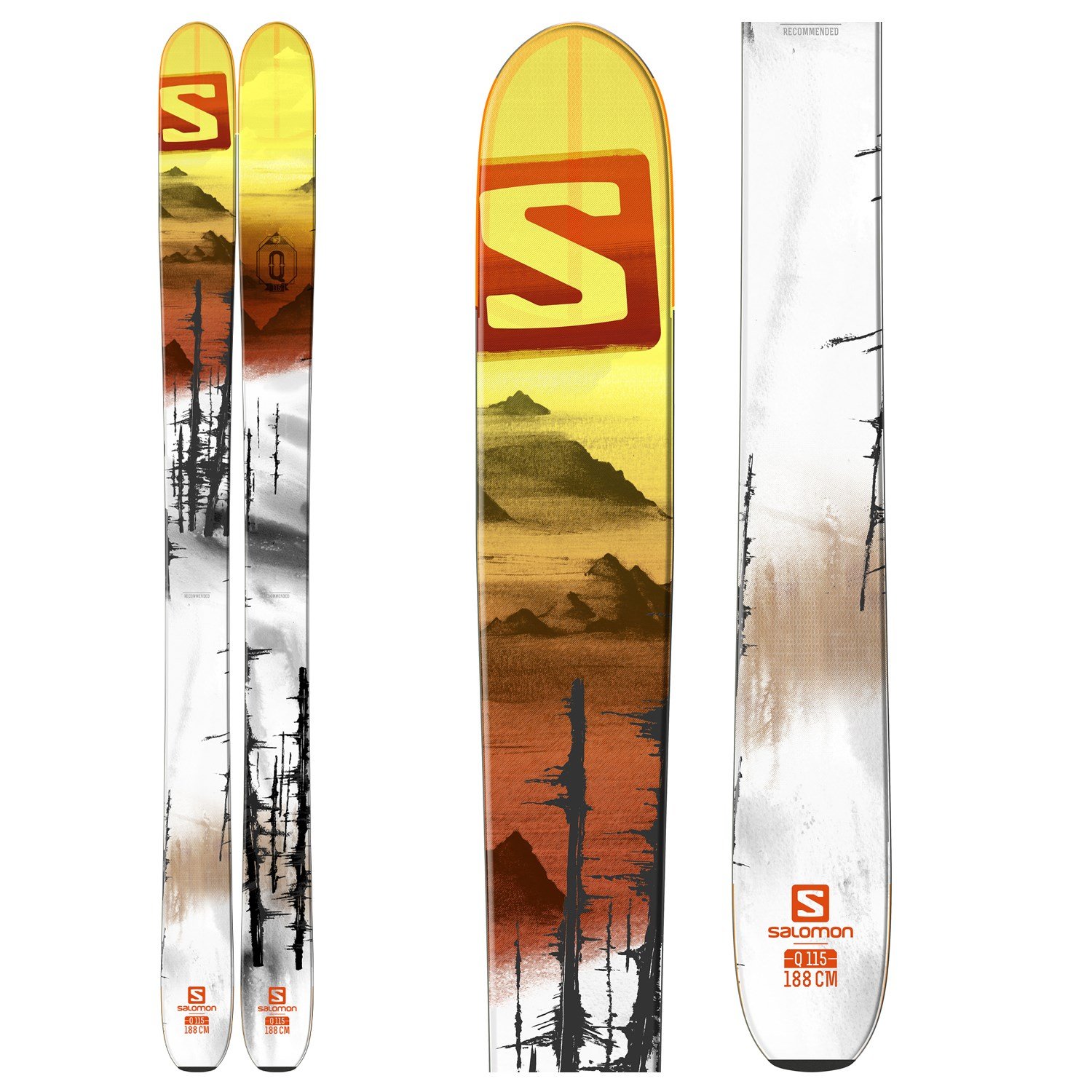 utilstrækkelig Blossom Entreprenør Salomon Q-115 Skis 2016 | evo