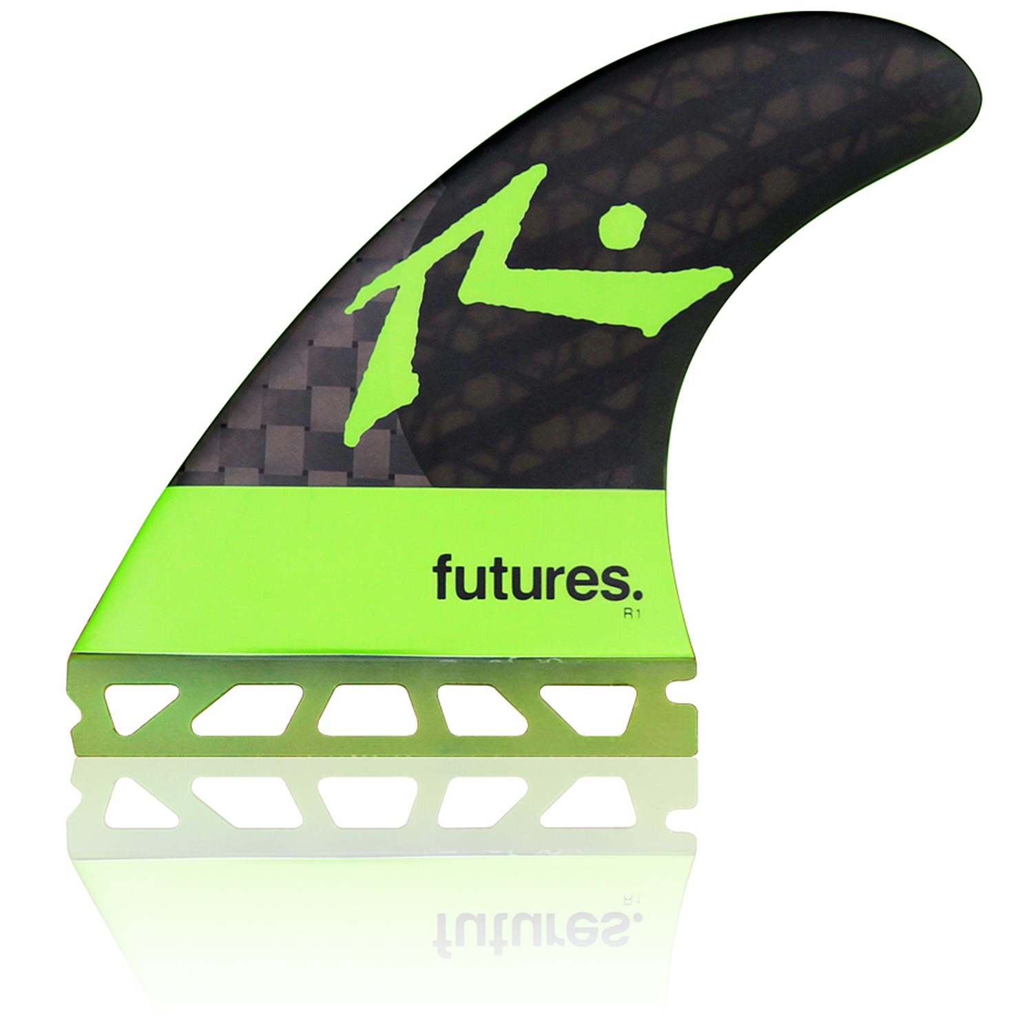 Futures Rusty R1 BlackStix Tri Fin Set | evo