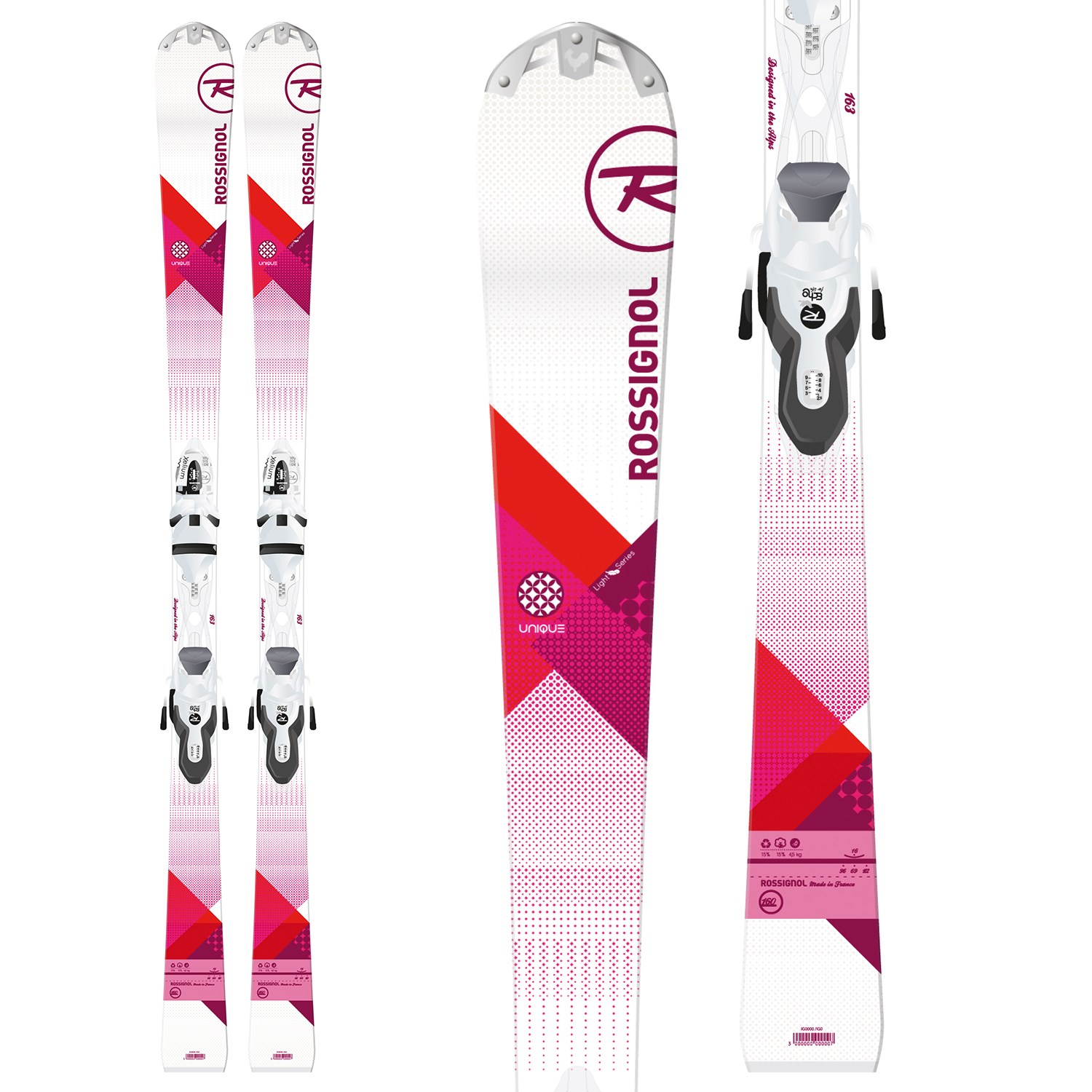 Rossignol Experience 134cm Womens Beginner/Intermediate Skis with Bindings 