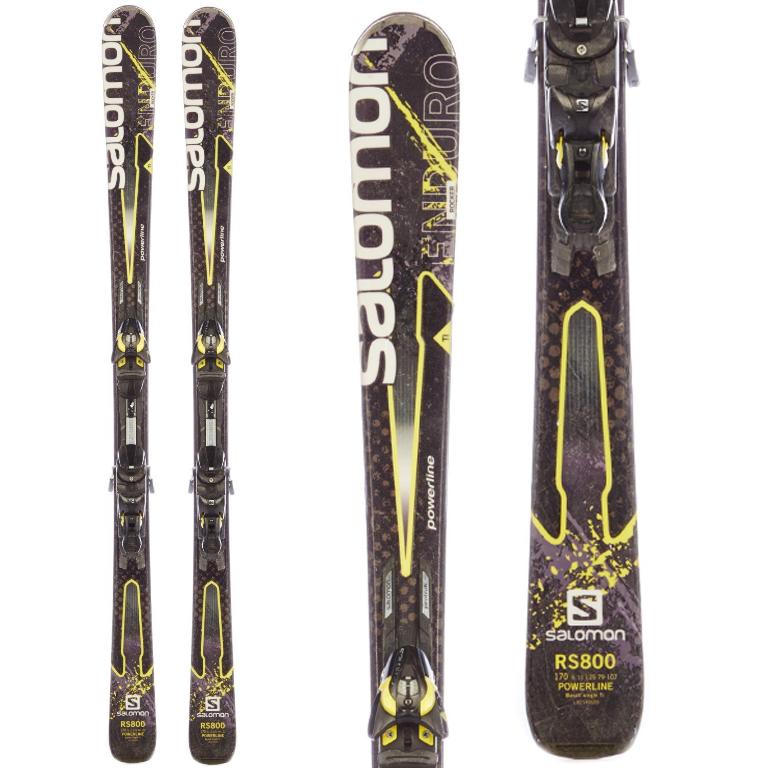 Tien zitten onderwerp Salomon Enduro RS 800 Skis + Z10 Bindings - Used 2014 - Used | evo