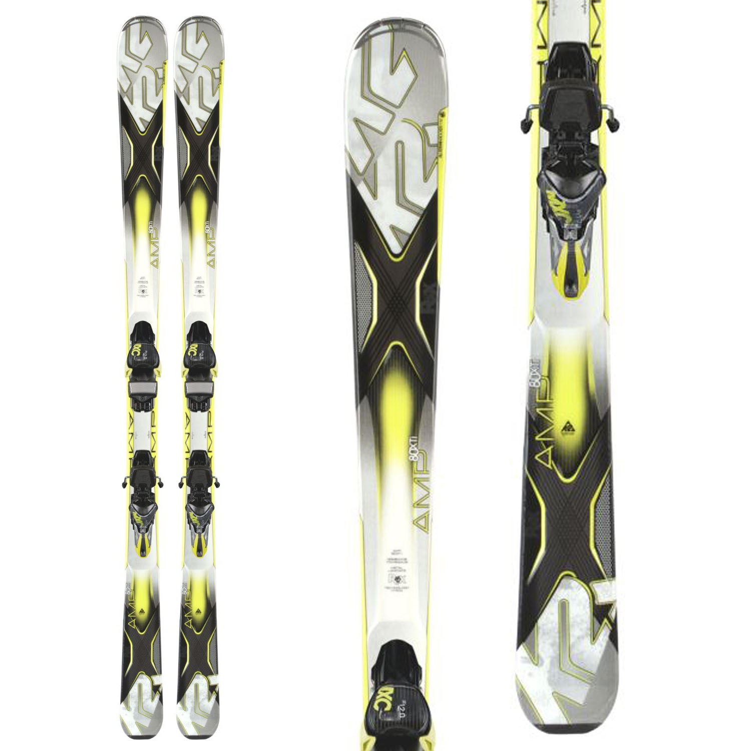 K2 スキー板 ロッカー 2015 AMP 80 XTi + MXC 12 TChttpsjpme