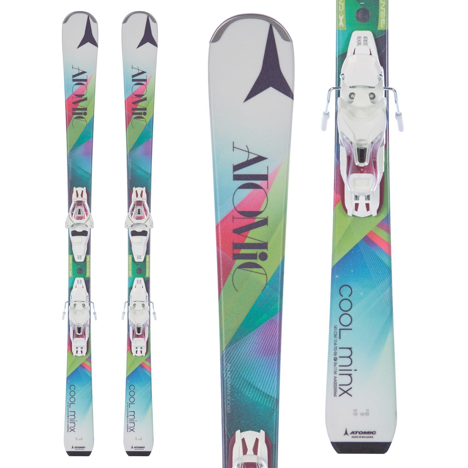 Atomic Cool Minx Skis + E Lithium 10 Bindings - Women's 2015 | evo