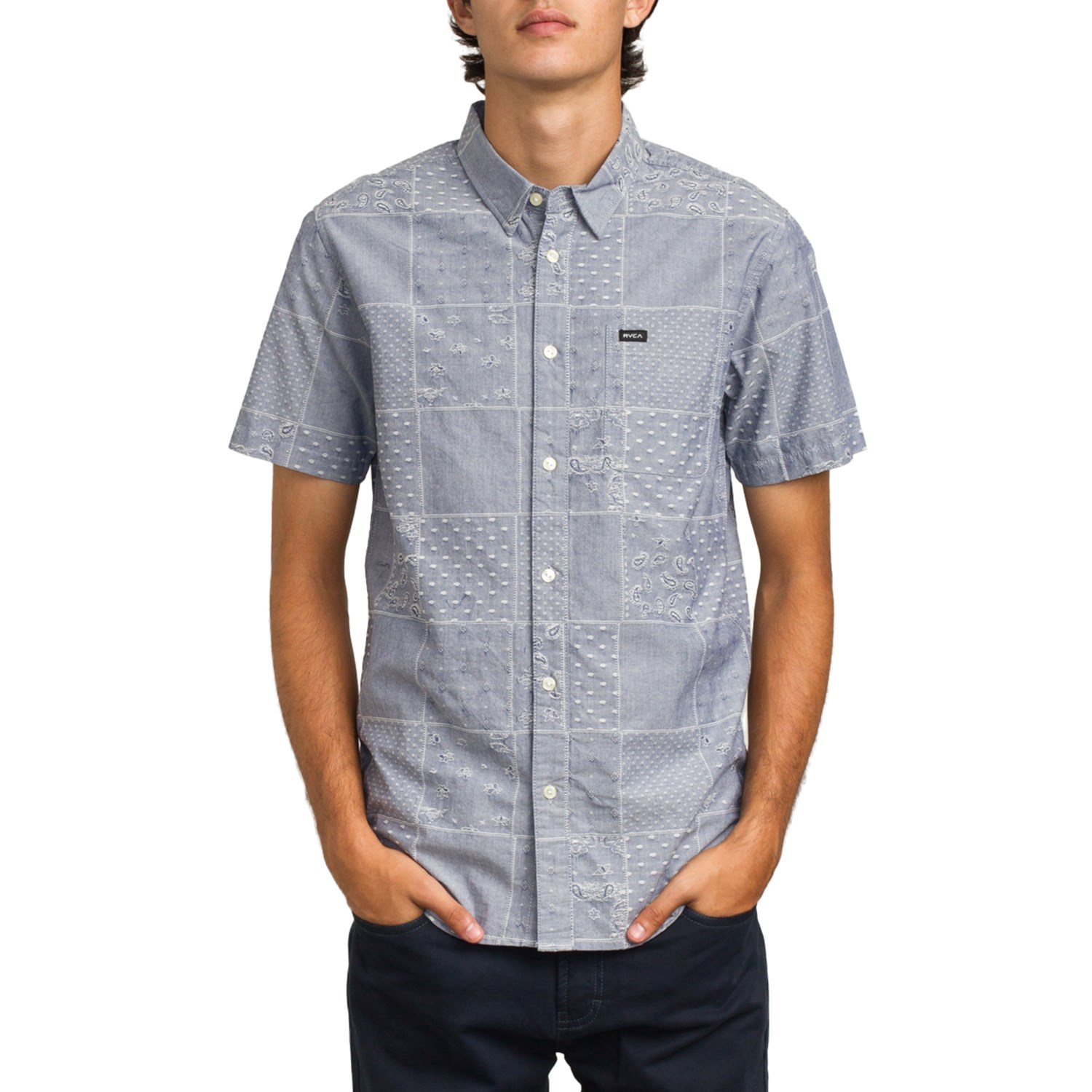 rvca paisley shirt